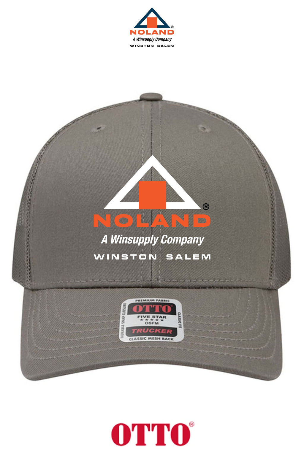 **BULK BUY SPECIAL** OTTO CAP® 6 Panel Mid Profile Mesh Back Trucker Hat - Winston Salem Noland