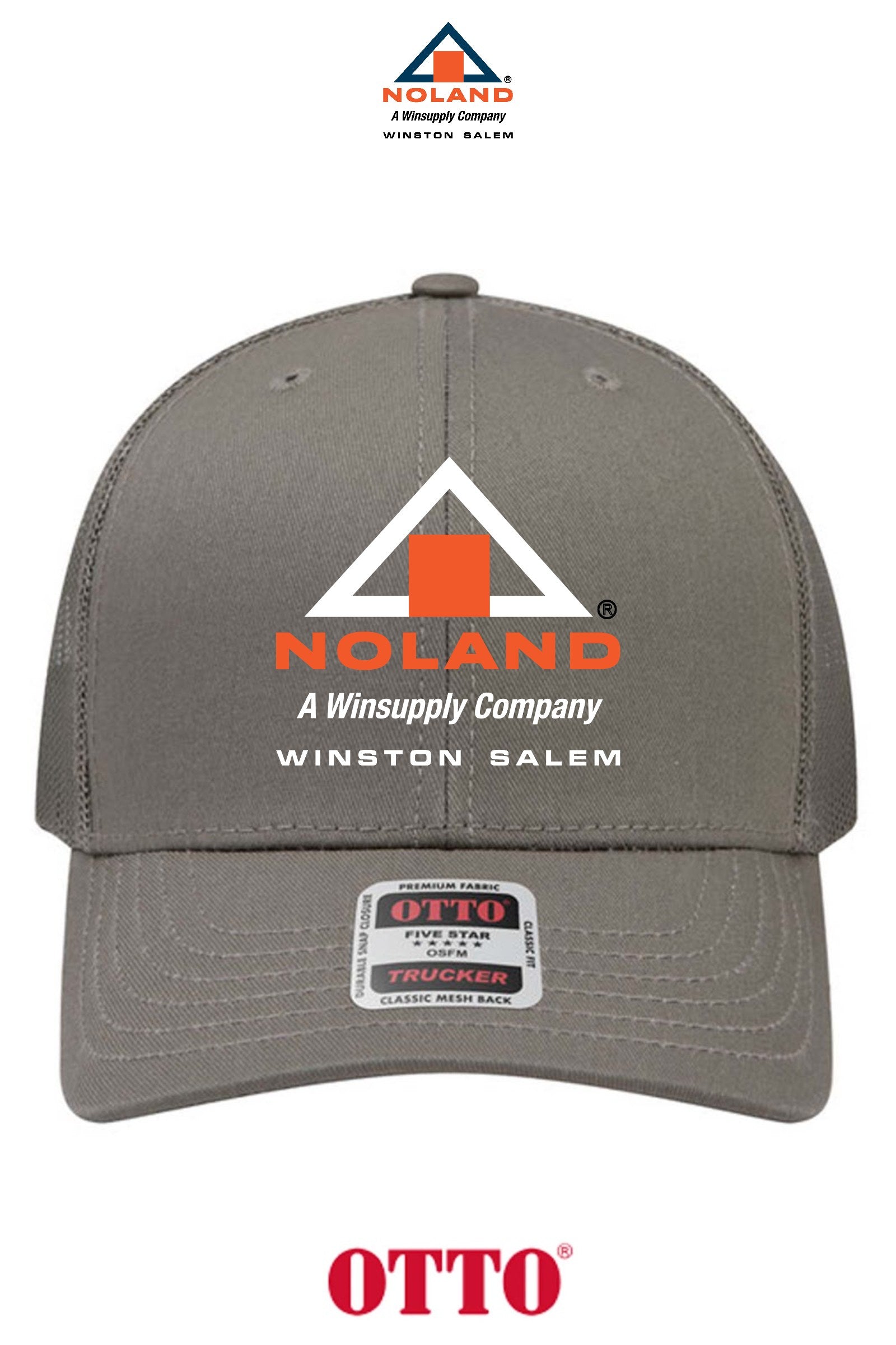 **BULK BUY SPECIAL** OTTO CAP® 6 Panel Mid Profile Mesh Back Trucker Hat - Winston Salem Noland