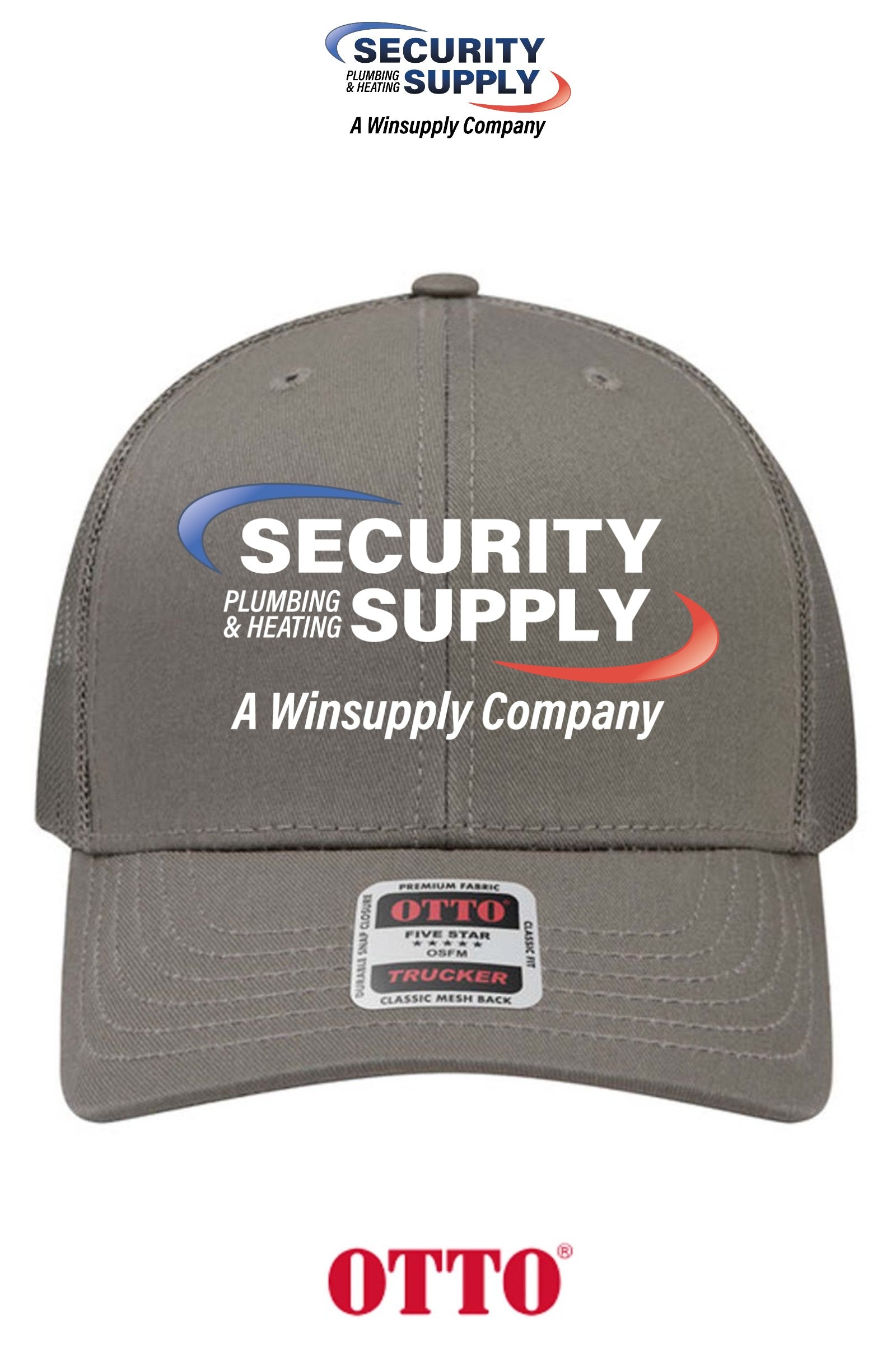 **BULK BUY SPECIAL** OTTO CAP® 6 Panel Mid Profile Mesh Back Trucker Hat - SPHS Watertown