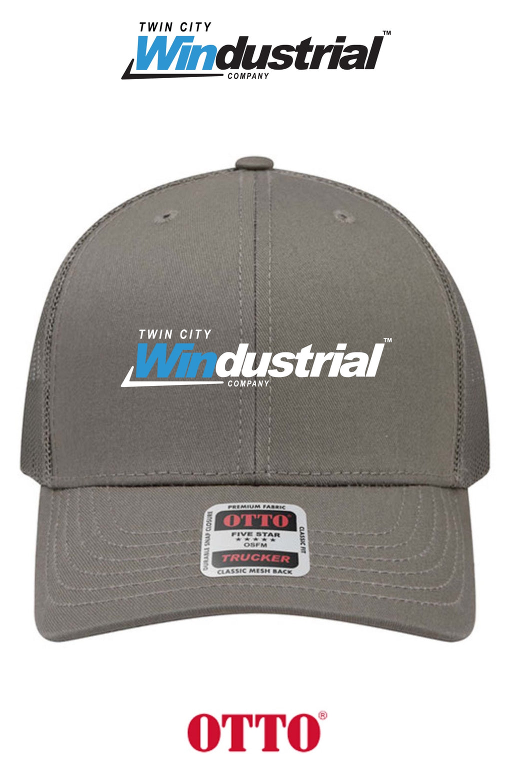 **BULK BUY SPECIAL** OTTO CAP® 6 Panel Mid Profile Mesh Back Trucker Hat - Twin City Windustrial