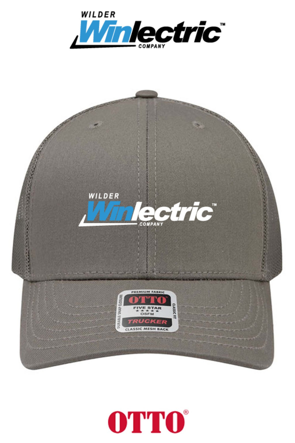 **BULK BUY SPECIAL** OTTO CAP® 6 Panel Mid Profile Mesh Back Trucker Hat - Wilder Winlectric