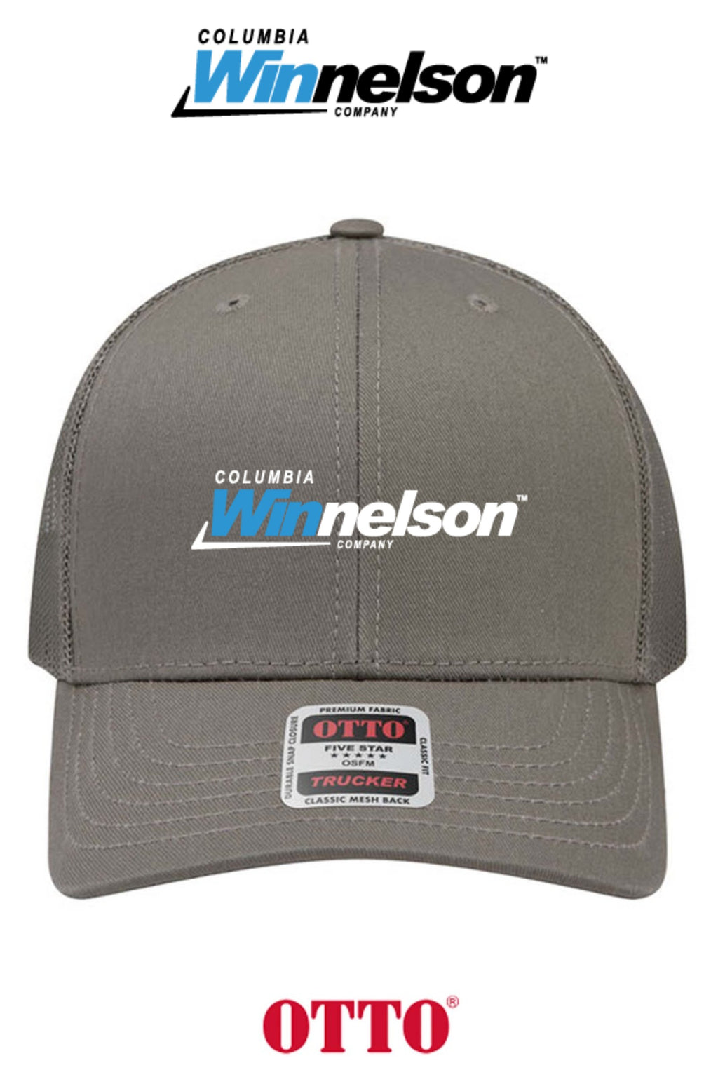 **BULK BUY SPECIAL** OTTO CAP® 6 Panel Mid Profile Mesh Back Trucker Hat - Columbia MO Winnelson
