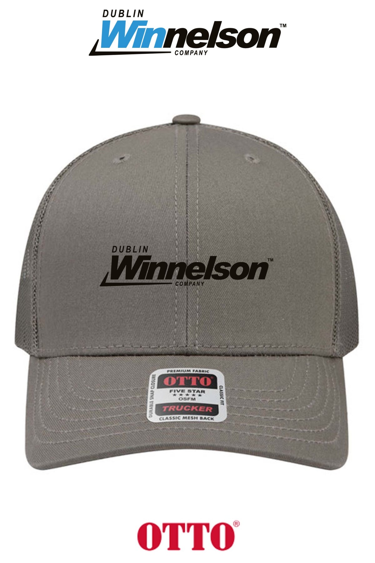 **BULK BUY SPECIAL** OTTO CAP® 6 Panel Mid Profile Mesh Back Trucker Hat - Dublin Winnelson