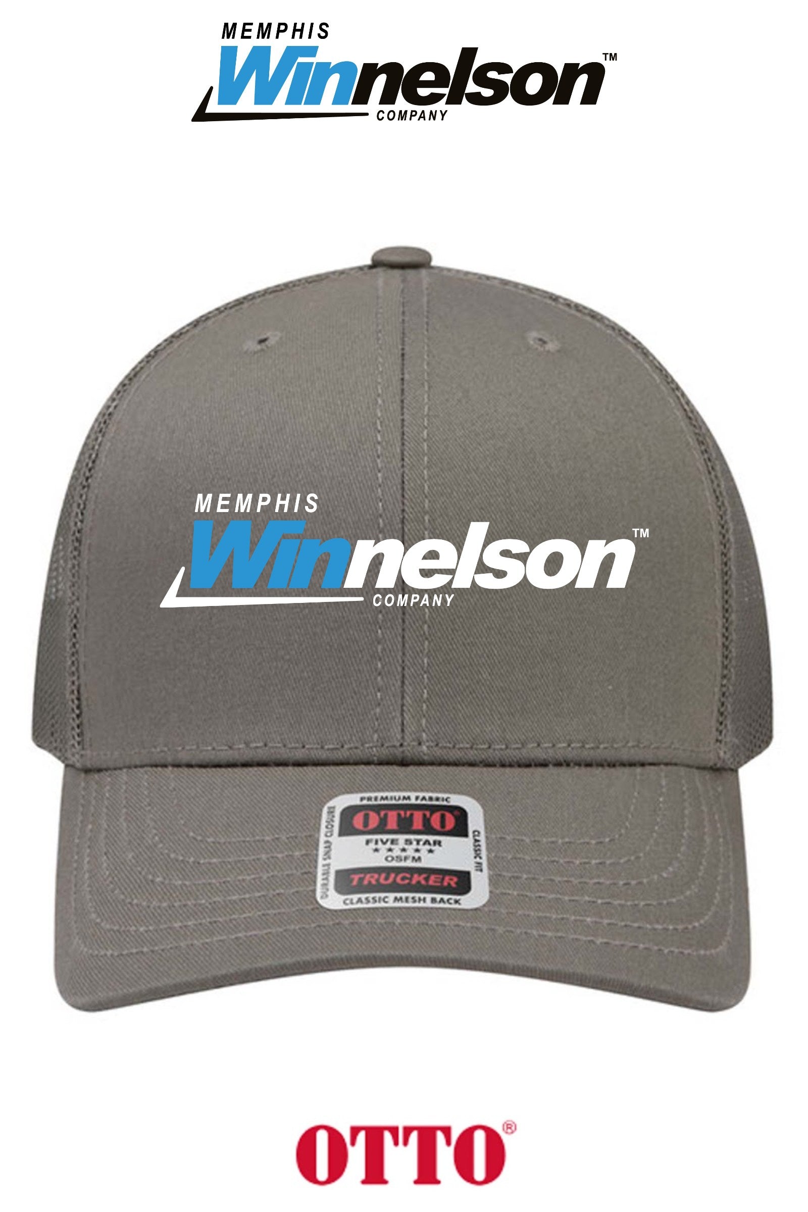 **BULK BUY SPECIAL** OTTO CAP® 6 Panel Mid Profile Mesh Back Trucker Hat - Memphis Winnelson