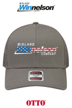 **BULK BUY SPECIAL** OTTO CAP® 6 Panel Mid Profile Mesh Back Trucker Hat - Midland Winnelson - Patriot