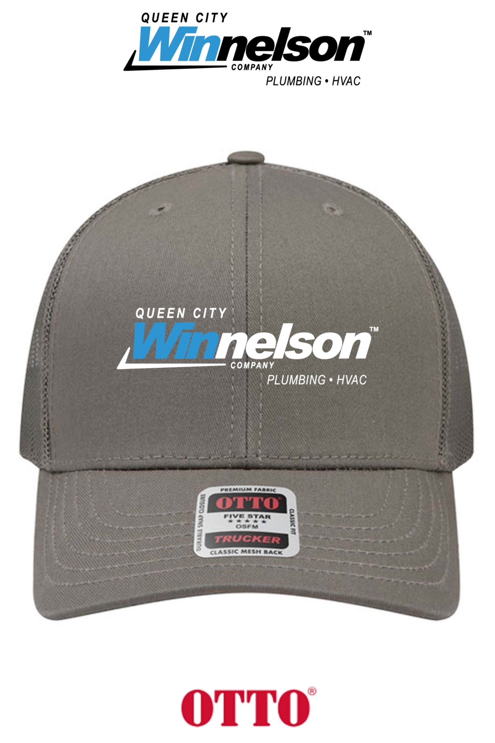 **BULK BUY SPECIAL** OTTO CAP® 6 Panel Mid Profile Mesh Back Trucker Hat - Queen City Winnelson