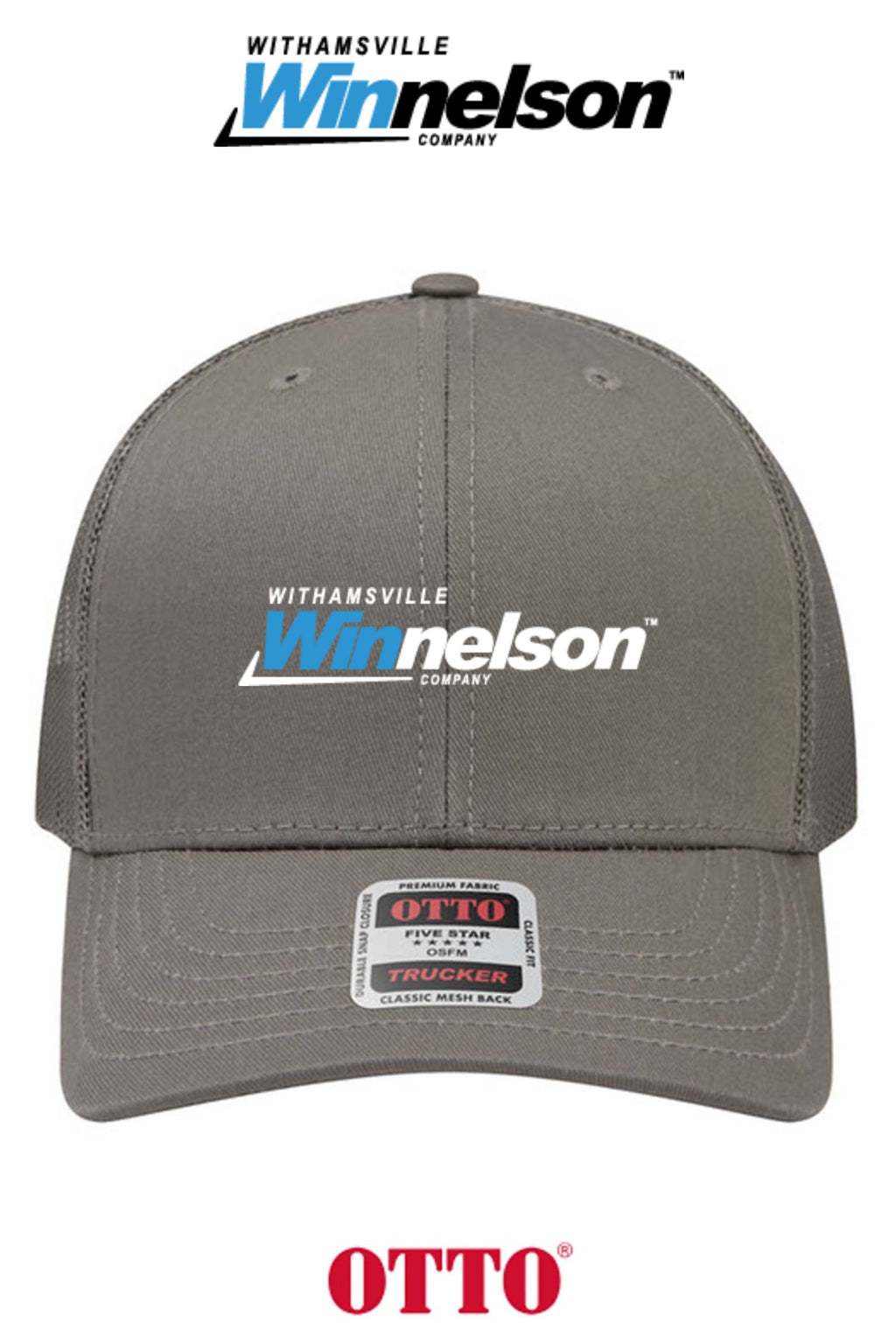 **BULK BUY SPECIAL** OTTO CAP® 6 Panel Mid Profile Mesh Back Trucker Hat - Withamsville Winnelson