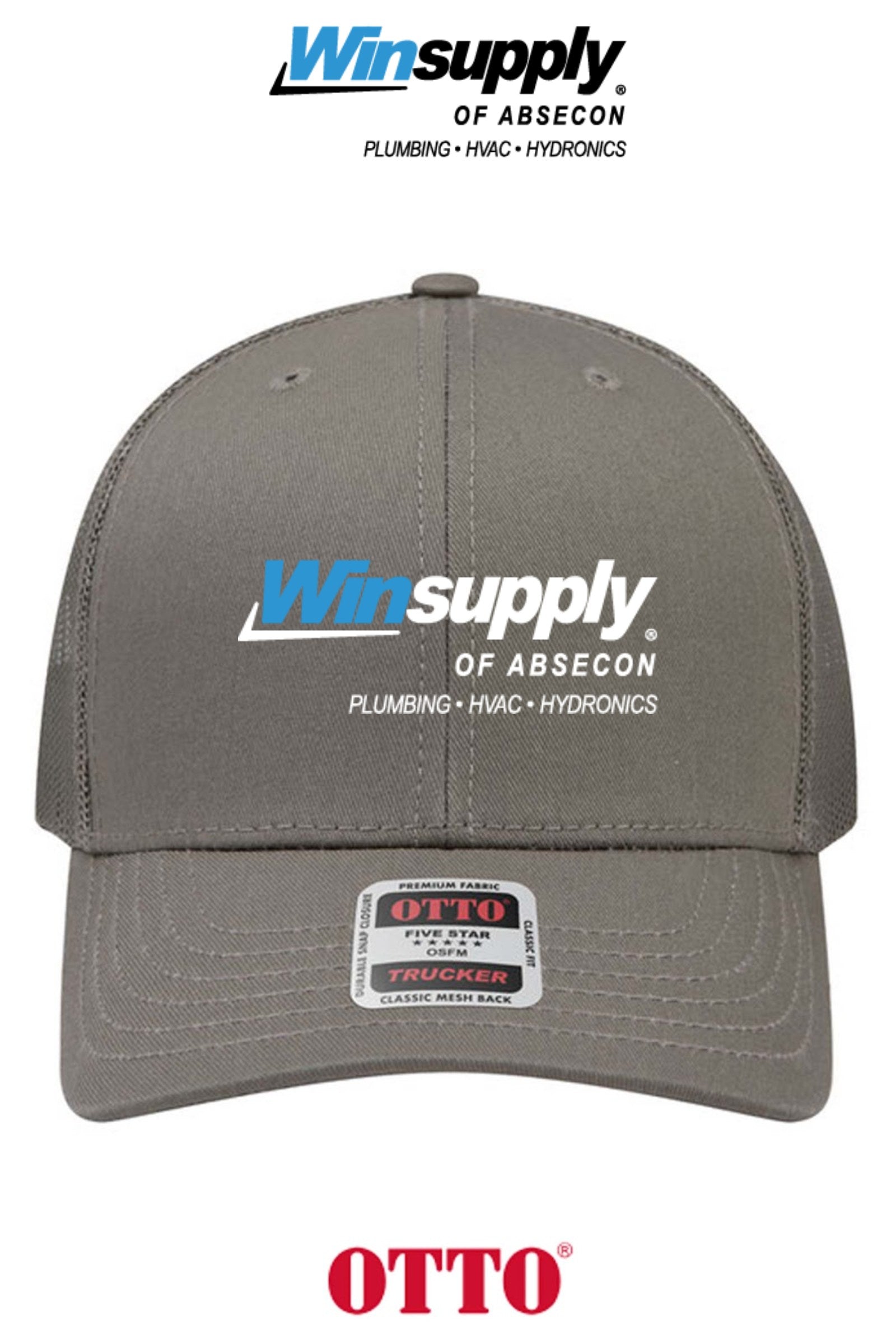 **BULK BUY SPECIAL** OTTO CAP® 6 Panel Mid Profile Mesh Back Trucker Hat - Winsupply of Absecon