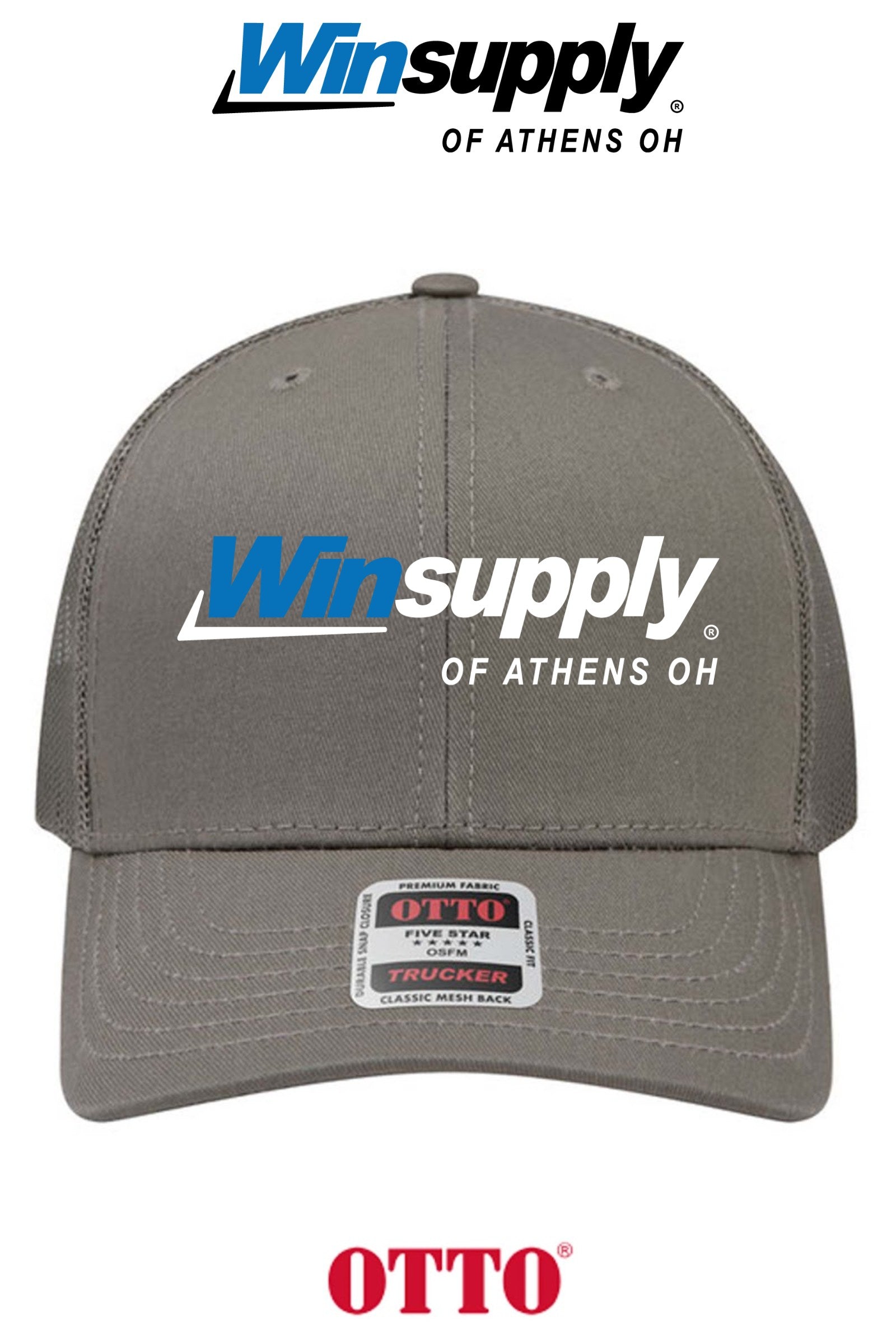 **BULK BUY SPECIAL** OTTO CAP® 6 Panel Mid Profile Mesh Back Trucker Hat - Winsupply of Athens OH