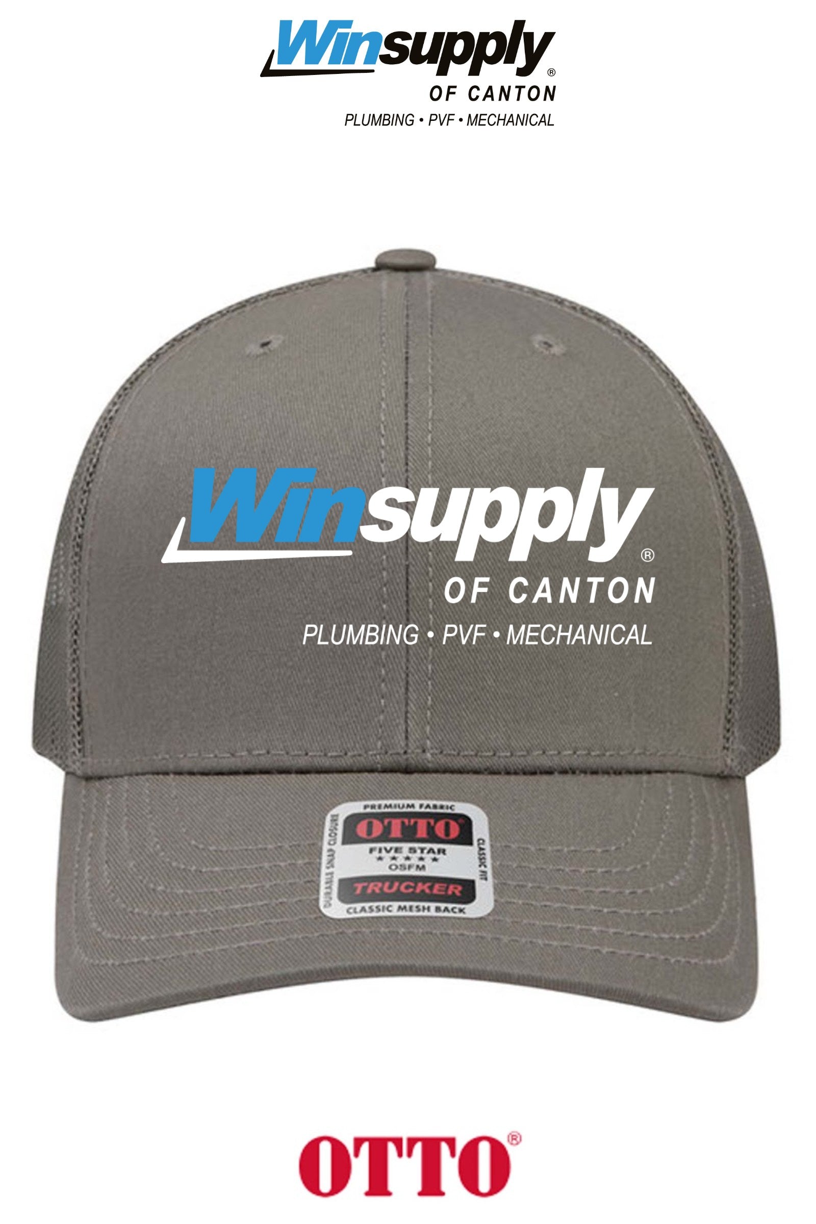 **BULK BUY SPECIAL** OTTO CAP® 6 Panel Mid Profile Mesh Back Trucker Hat - Winsupply of Canton