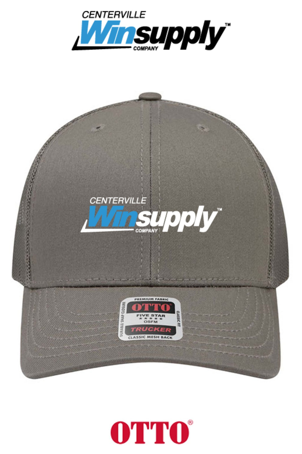 **BULK BUY SPECIAL** OTTO CAP® 6 Panel Mid Profile Mesh Back Trucker Hat - Winsupply of Centerville OH