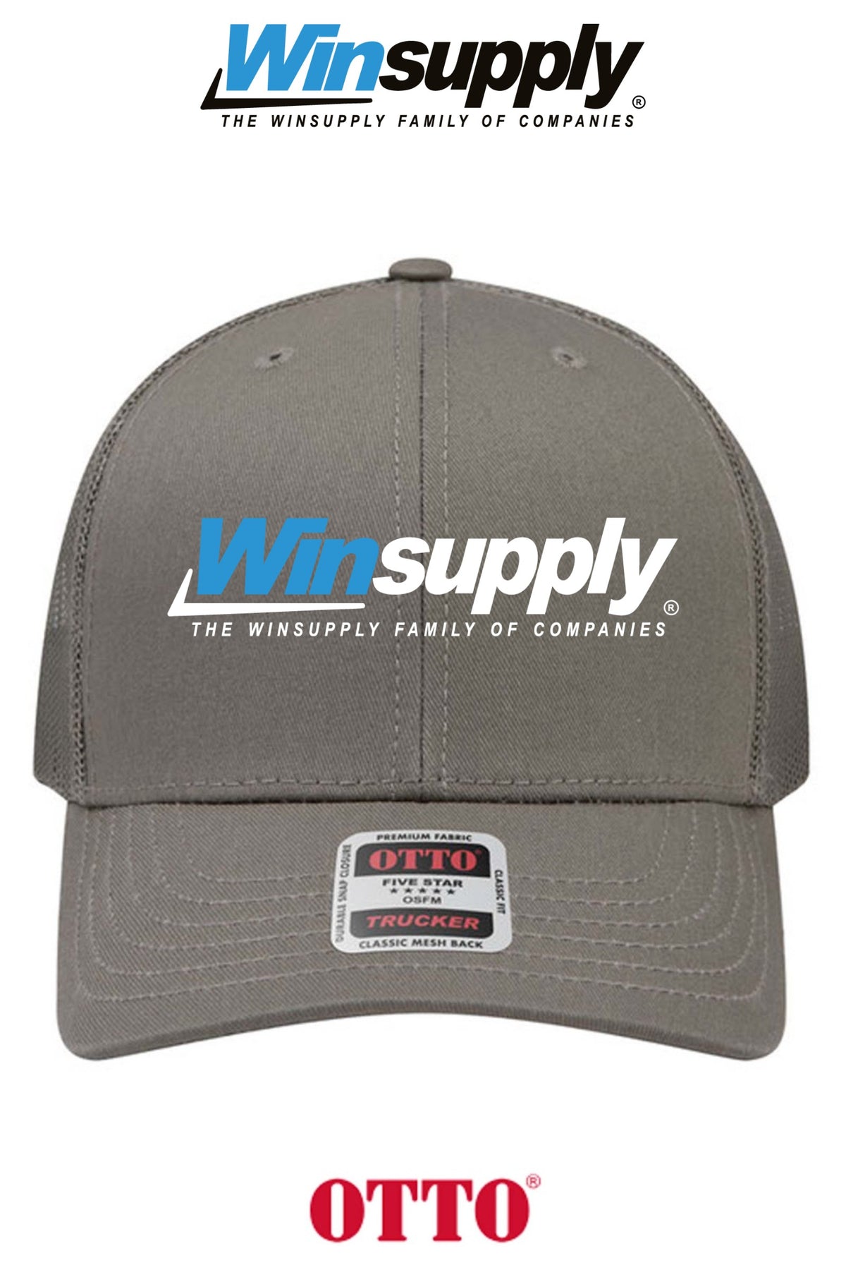 **BULK BUY SPECIAL** OTTO CAP® 6 Panel Mid Profile Mesh Back Trucker Hat - Winsupply of Coraopolis