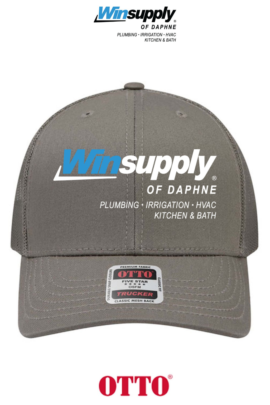 **BULK BUY SPECIAL** OTTO CAP® 6 Panel Mid Profile Mesh Back Trucker Hat - Winsupply of Daphne