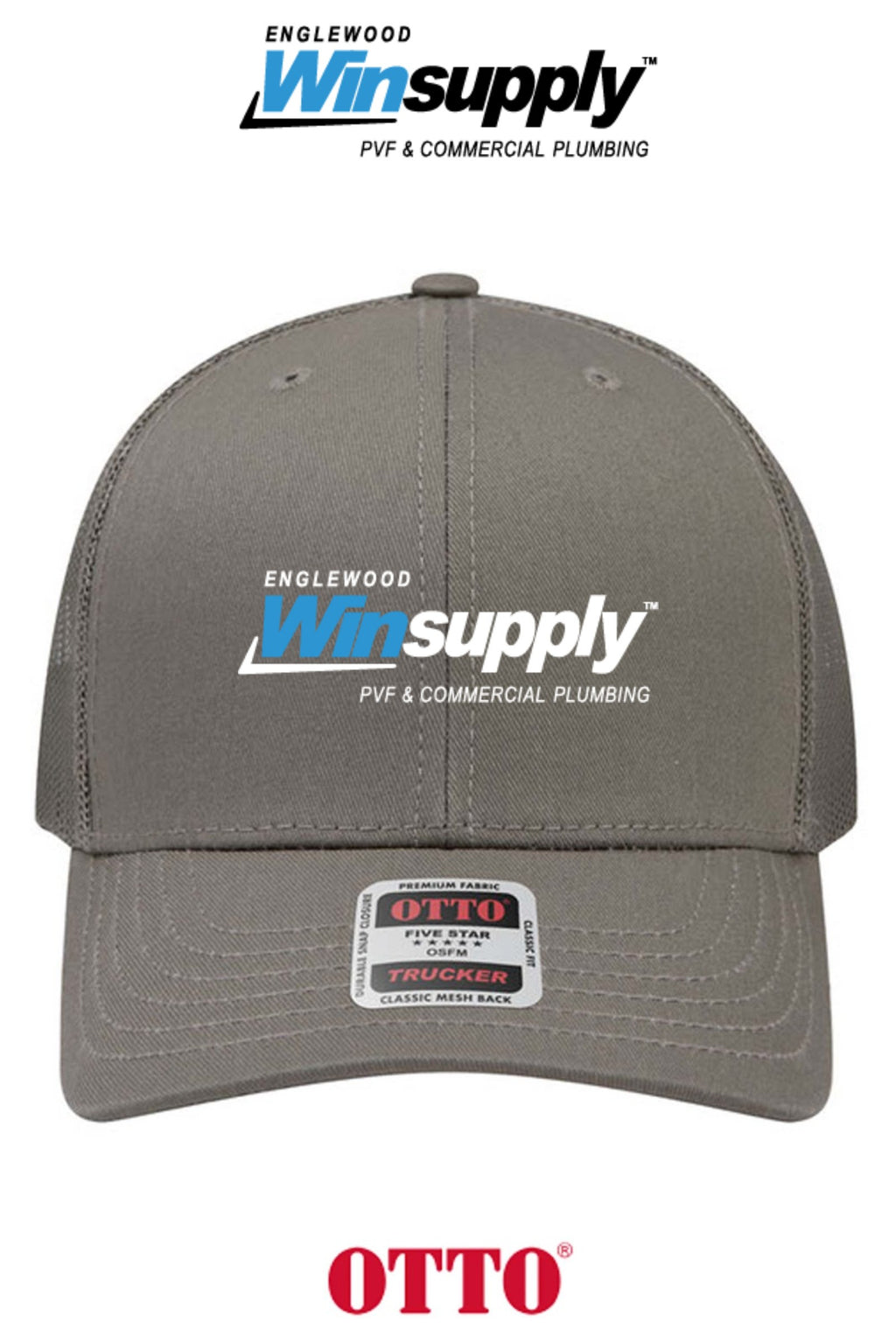 **BULK BUY SPECIAL** OTTO CAP® 6 Panel Mid Profile Mesh Back Trucker Hat - Winsupply of Englewood CO