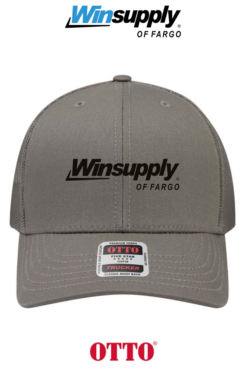 **BULK BUY SPECIAL** OTTO CAP® 6 Panel Mid Profile Mesh Back Trucker Hat - Winsupply of Fargo