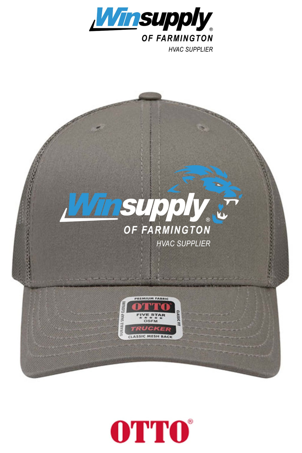 **BULK BUY SPECIAL** OTTO CAP® 6 Panel Mid Profile Mesh Back Trucker Hat - Winsupply of Farmington