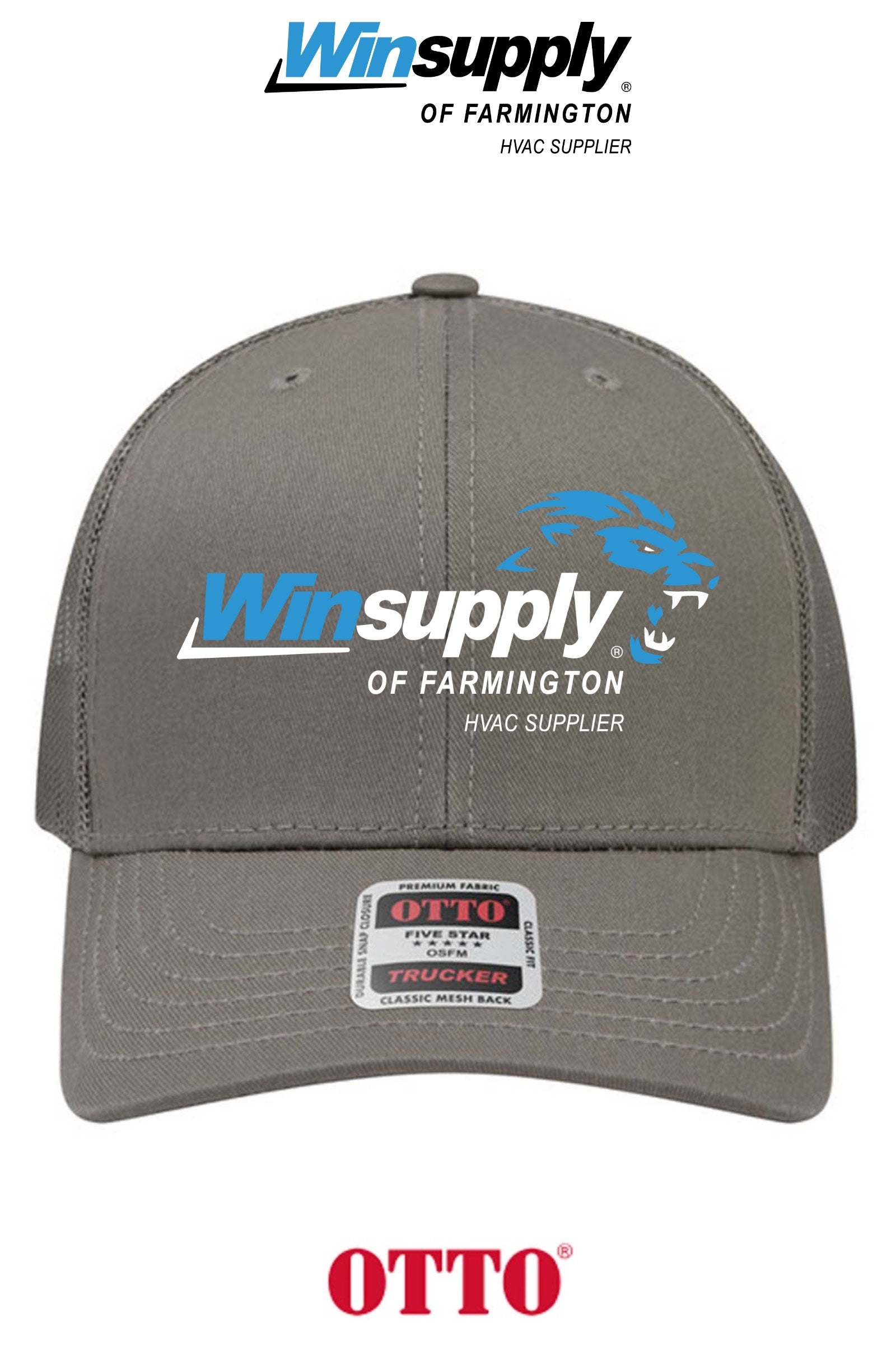 **BULK BUY SPECIAL** OTTO CAP® 6 Panel Mid Profile Mesh Back Trucker Hat - Winsupply of Farmington