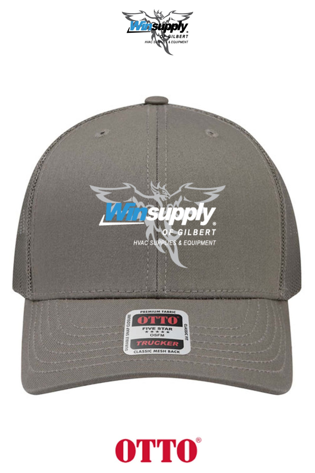 **BULK BUY SPECIAL** OTTO CAP® 6 Panel Mid Profile Mesh Back Trucker Hat - Winsupply of Gilbert