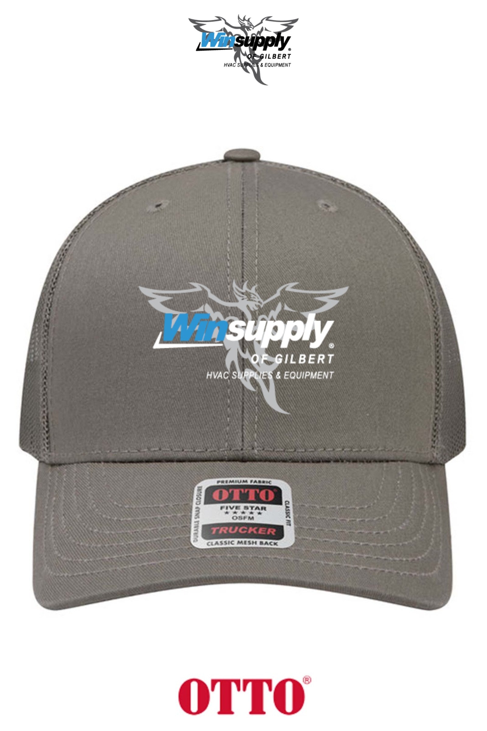 **BULK BUY SPECIAL** OTTO CAP® 6 Panel Mid Profile Mesh Back Trucker Hat - Winsupply of Gilbert
