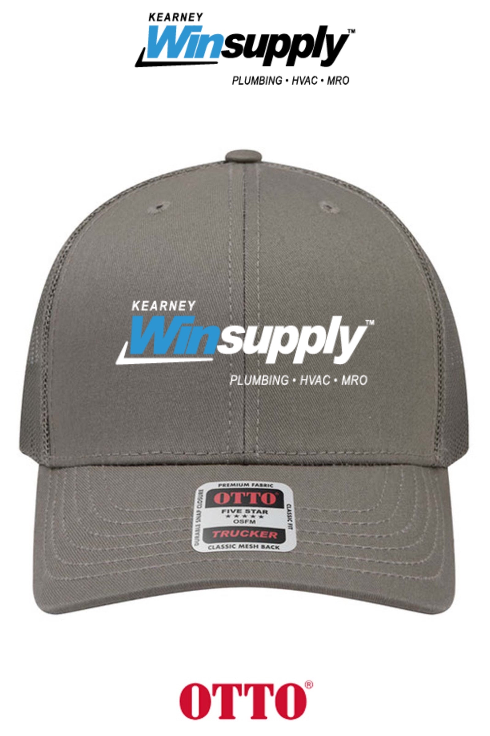 **BULK BUY SPECIAL** OTTO CAP® 6 Panel Mid Profile Mesh Back Trucker Hat - Kearney Winsupply