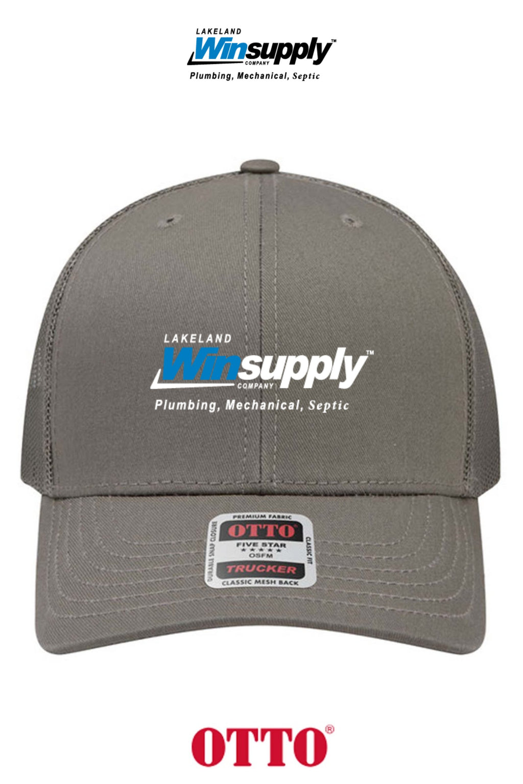 **BULK BUY SPECIAL** OTTO CAP® 6 Panel Mid Profile Mesh Back Trucker Hat - Lakeland Winsupply