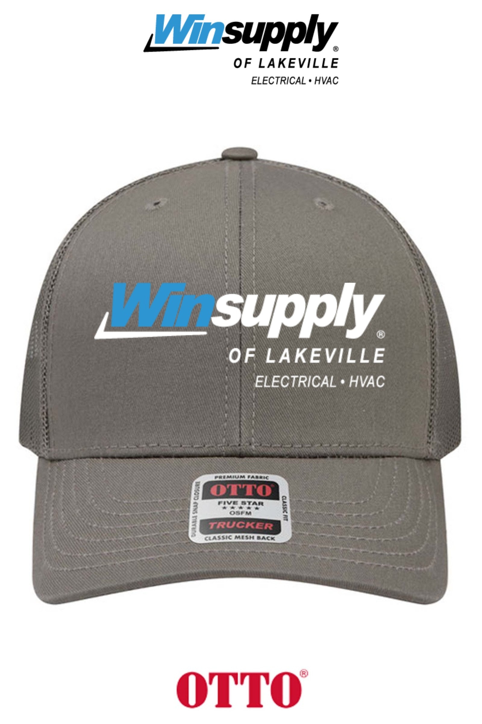 **BULK BUY SPECIAL** OTTO CAP® 6 Panel Mid Profile Mesh Back Trucker Hat - Winsupply of Lakeville