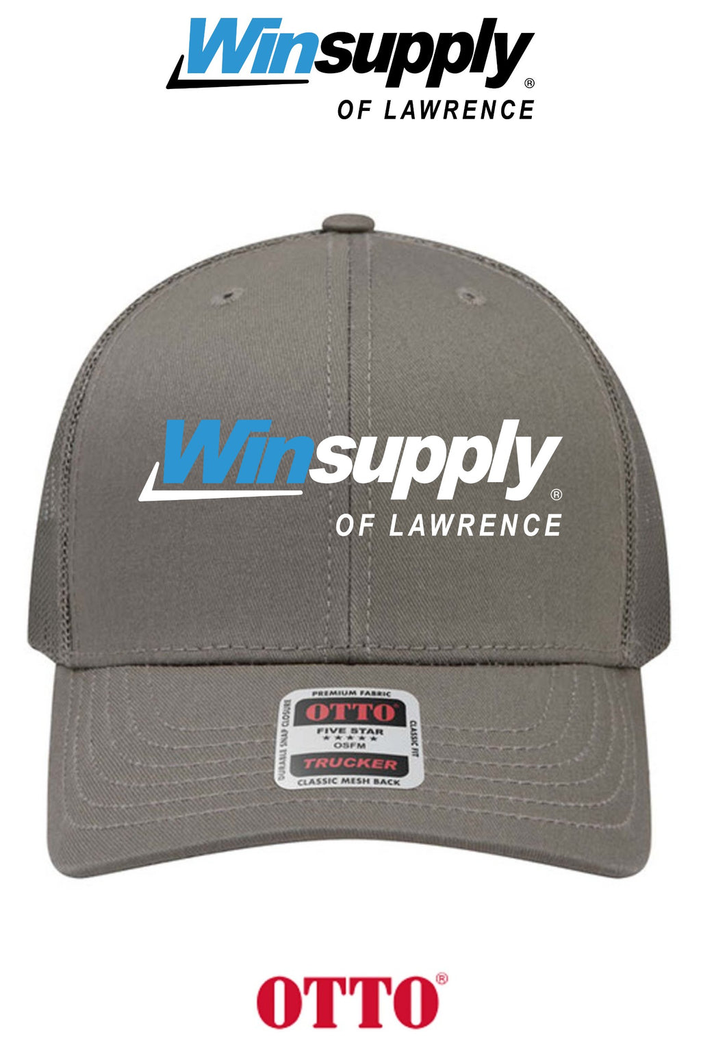 **BULK BUY SPECIAL** OTTO CAP® 6 Panel Mid Profile Mesh Back Trucker Hat - Winsupply of Lawrence