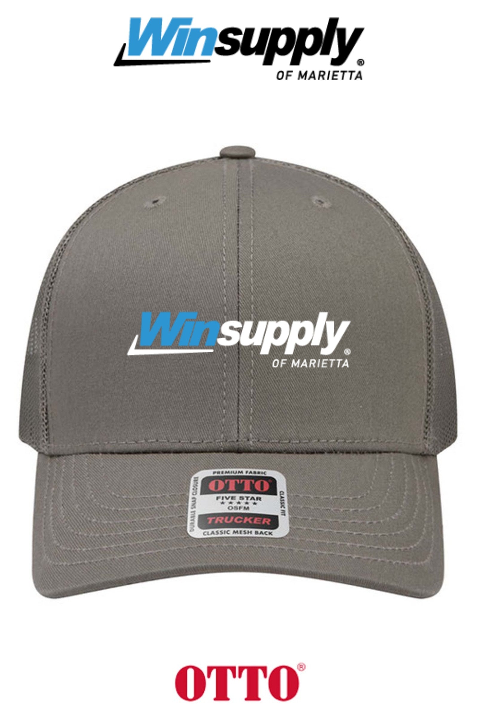 **BULK BUY SPECIAL** OTTO CAP® 6 Panel Mid Profile Mesh Back Trucker Hat - Winsupply of Marietta