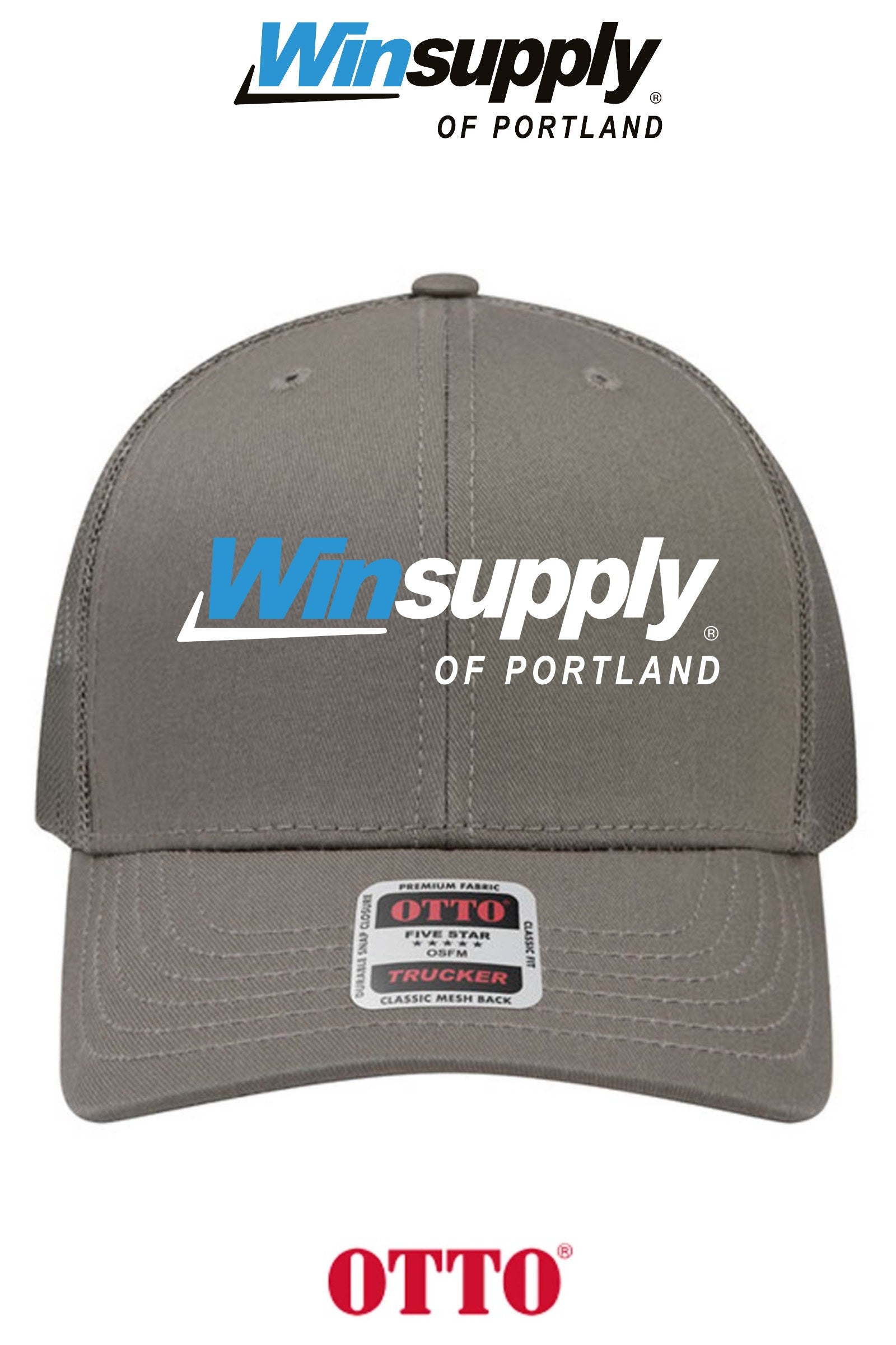 **BULK BUY SPECIAL** OTTO CAP® 6 Panel Mid Profile Mesh Back Trucker Hat - Winsupply of Portland