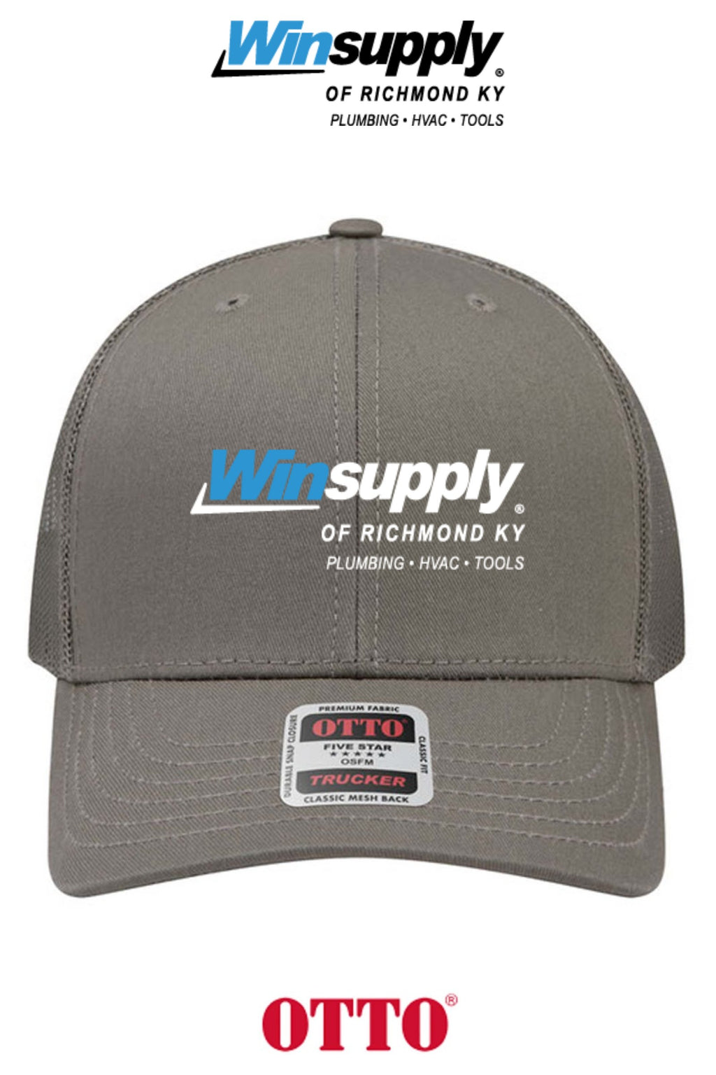 **BULK BUY SPECIAL** OTTO CAP® 6 Panel Mid Profile Mesh Back Trucker Hat - Winsupply of Richmond KY