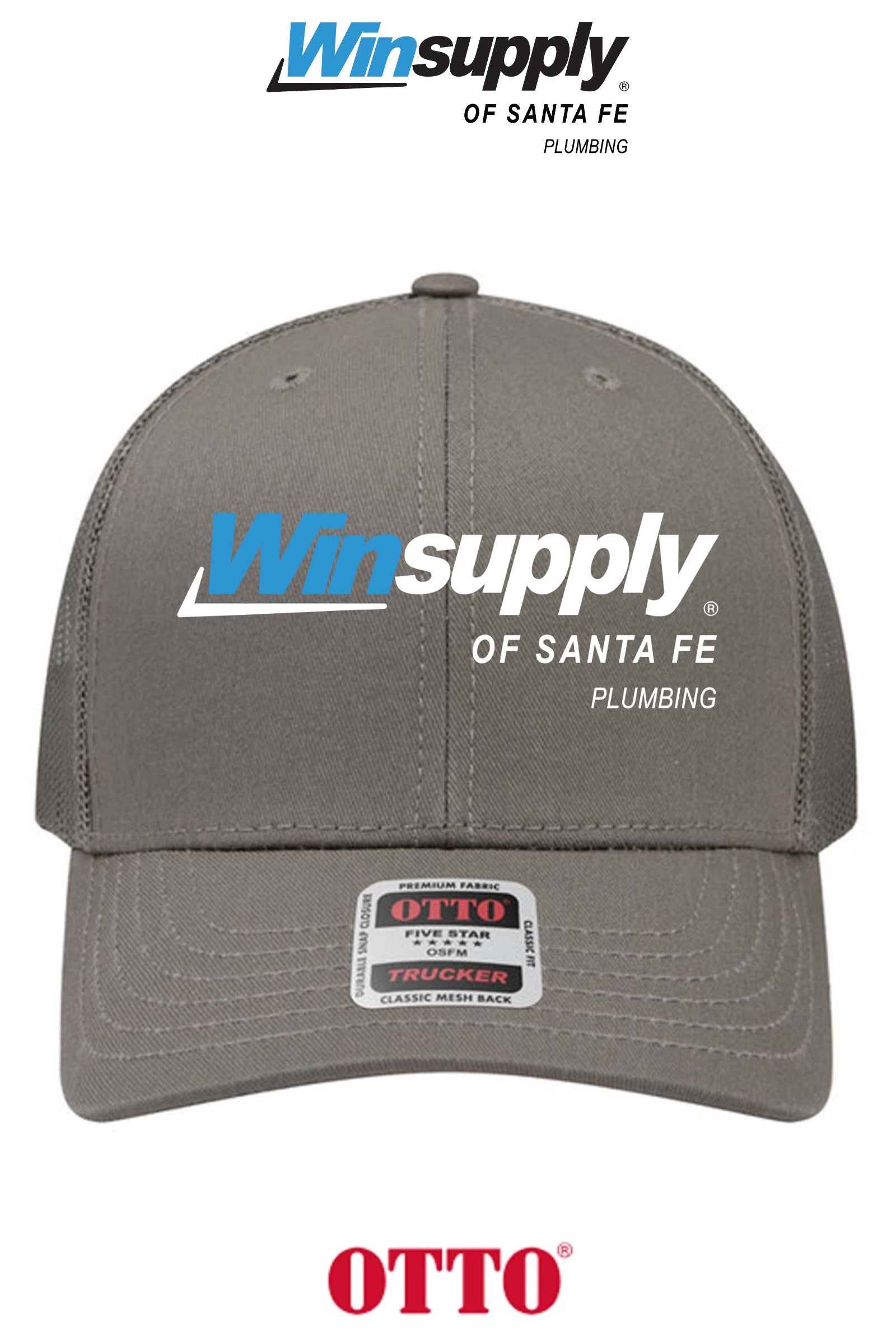 **BULK BUY SPECIAL** OTTO CAP® 6 Panel Mid Profile Mesh Back Trucker Hat - Winsupply of Santa Fe