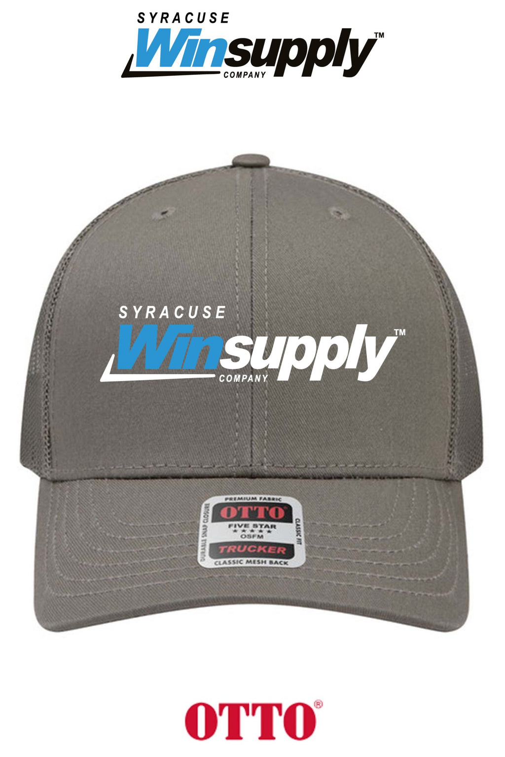 **BULK BUY SPECIAL** OTTO CAP® 6 Panel Mid Profile Mesh Back Trucker Hat - Syracuse Winsupply