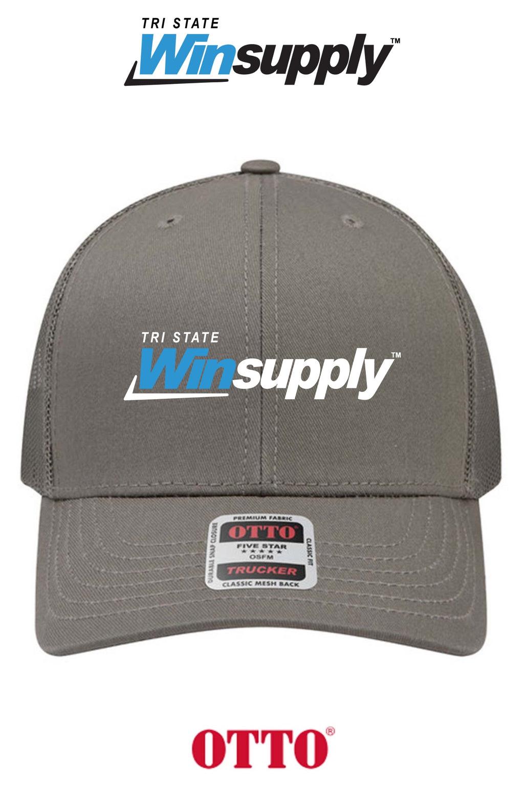 **BULK BUY SPECIAL** OTTO CAP® 6 Panel Mid Profile Mesh Back Trucker Hat - Tri-State Winsupply