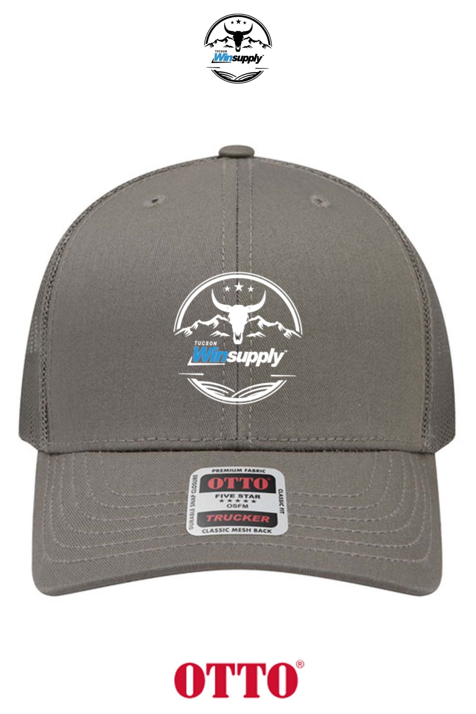**BULK BUY SPECIAL** OTTO CAP® 6 Panel Mid Profile Mesh Back Trucker Hat - Winsupply Tucson AZ
