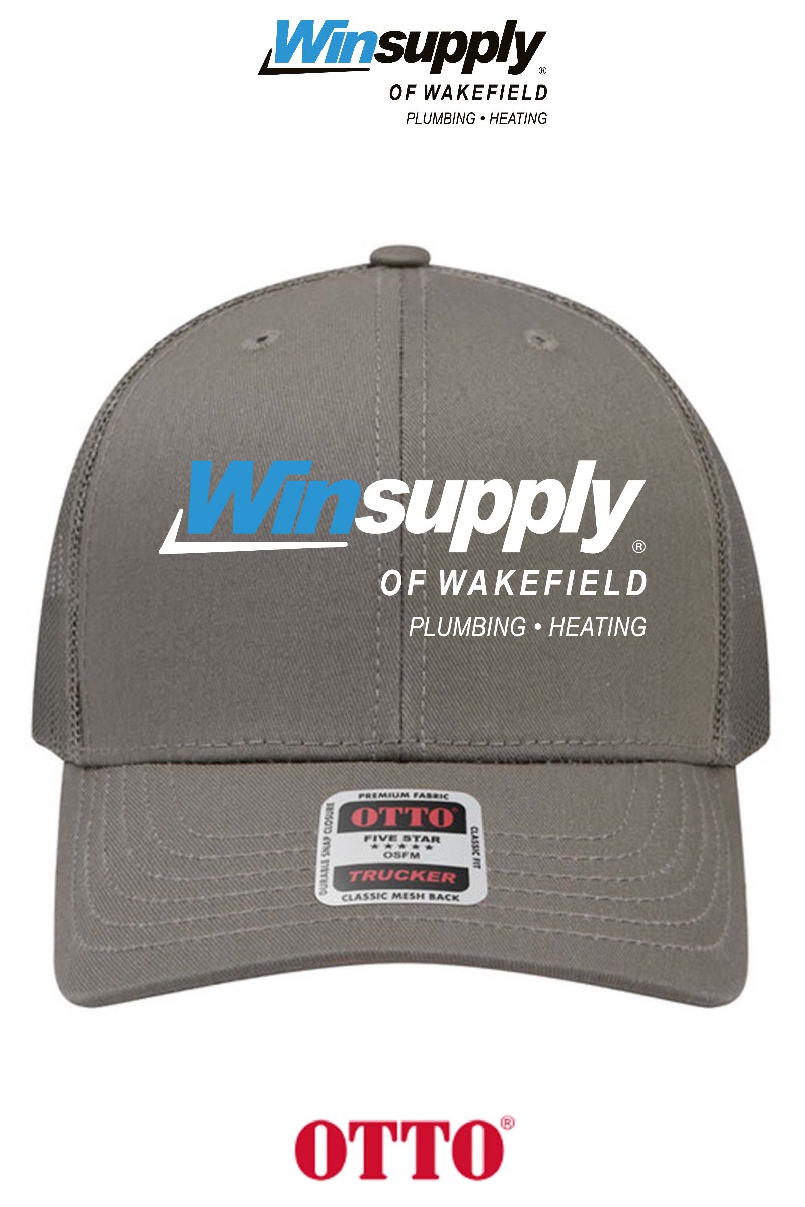 **BULK BUY SPECIAL** OTTO CAP® 6 Panel Mid Profile Mesh Back Trucker Hat - Winsupply of Wakefield