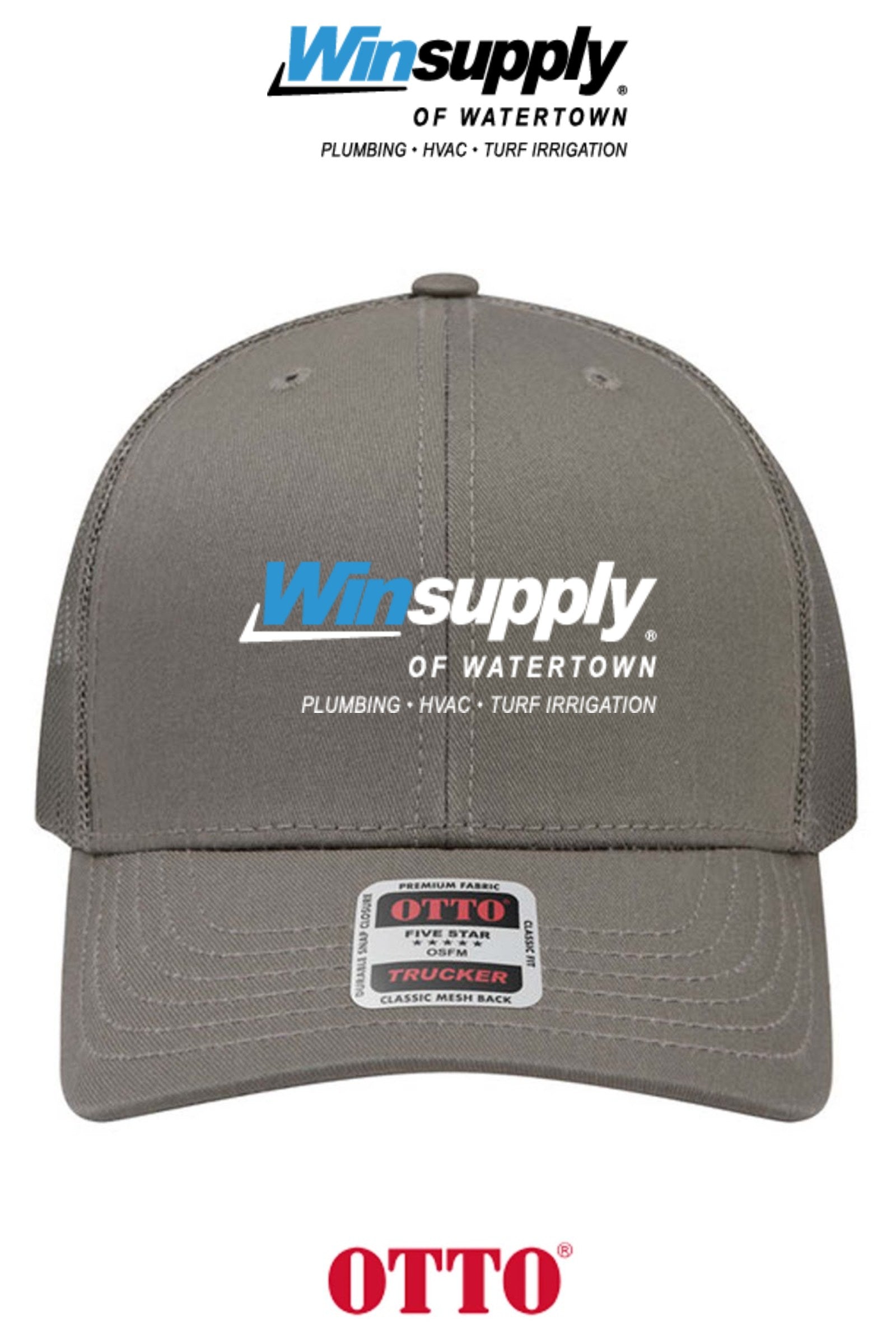 **BULK BUY SPECIAL** OTTO CAP® 6 Panel Mid Profile Mesh Back Trucker Hat - Winsupply of Watertown