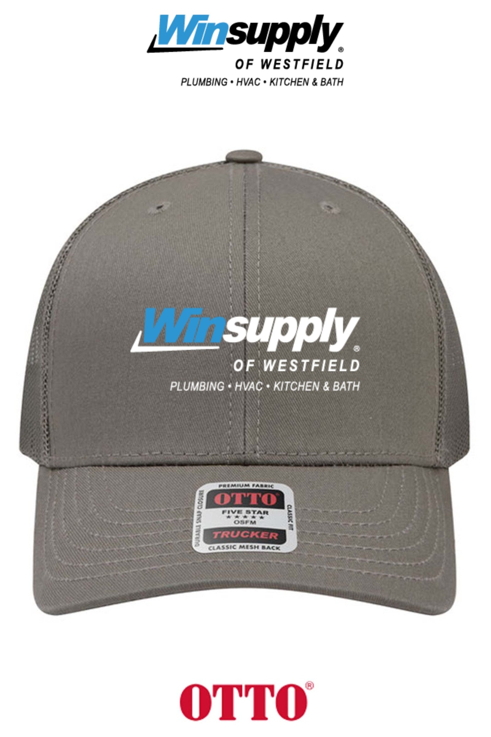 **BULK BUY SPECIAL** OTTO CAP® 6 Panel Mid Profile Mesh Back Trucker Hat - Winsupply of Westfield