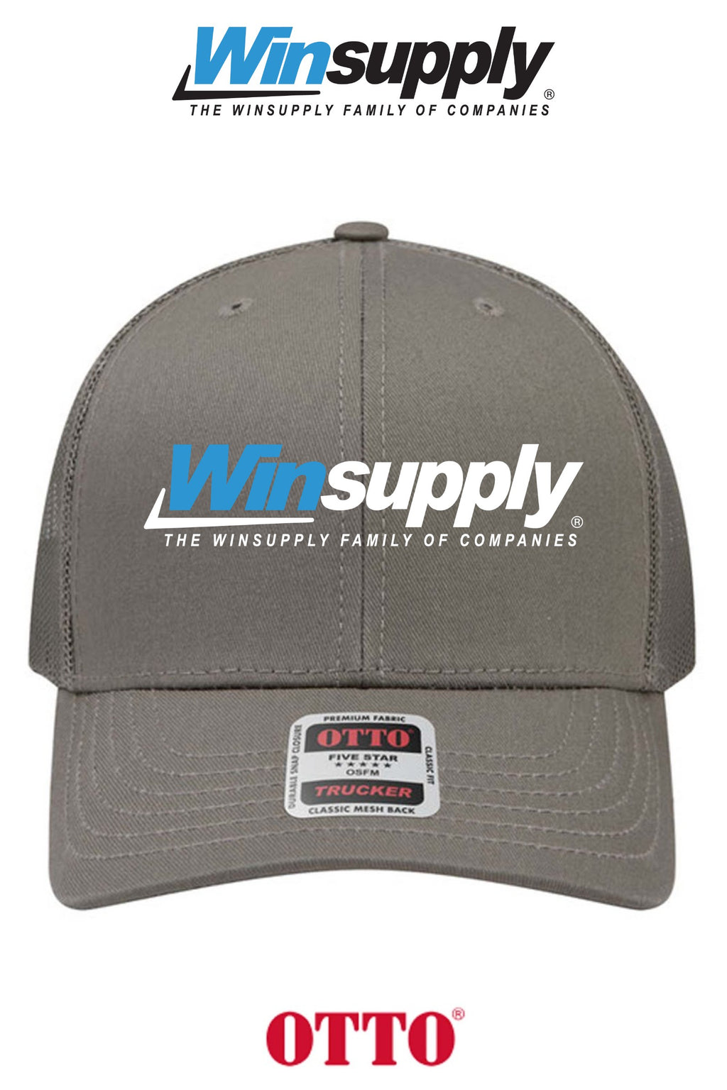 **BULK BUY SPECIAL** OTTO CAP® 6 Panel Mid Profile Mesh Back Trucker Hat - Winsupply of West Hartford