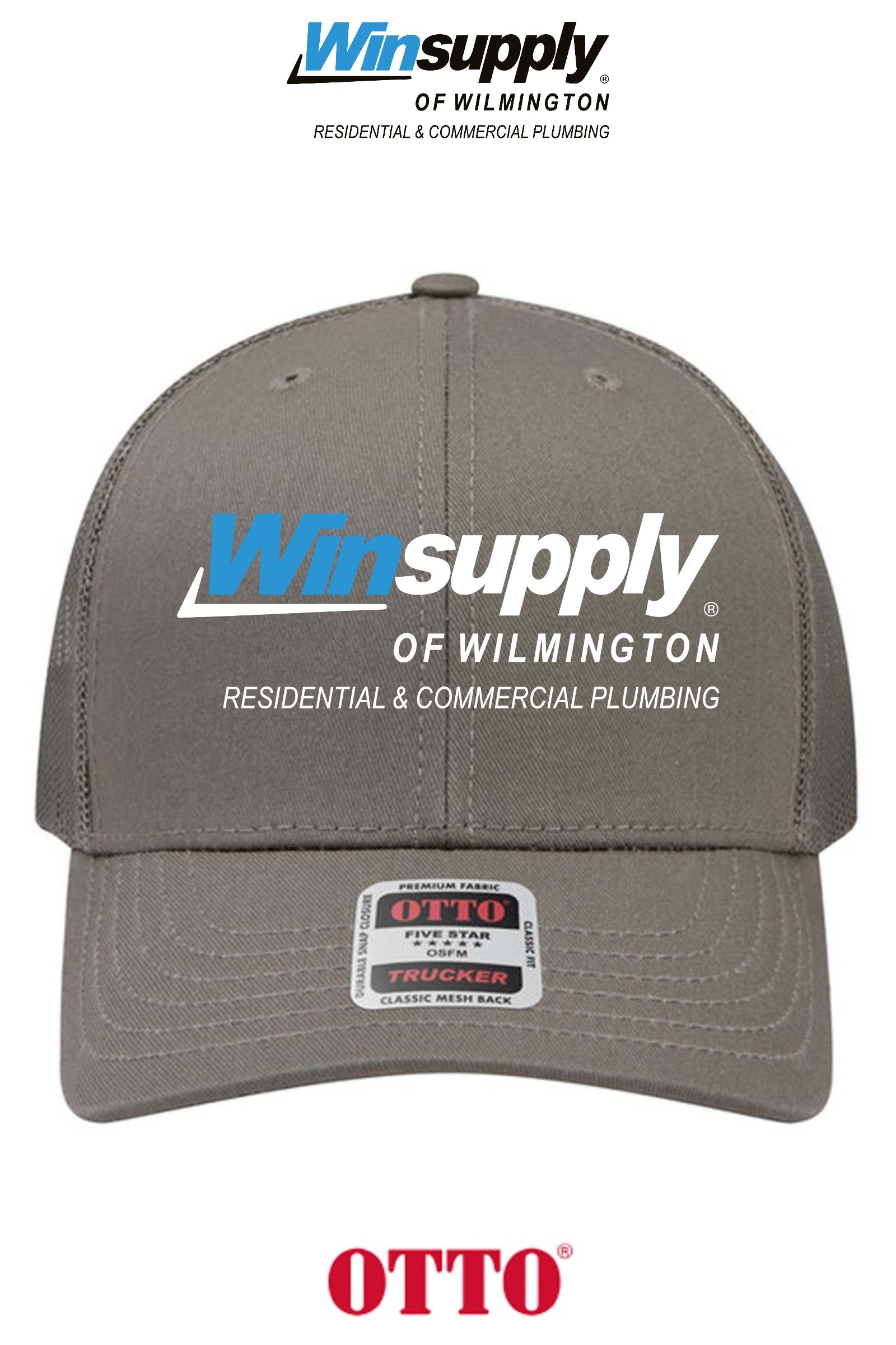 **BULK BUY SPECIAL** OTTO CAP® 6 Panel Mid Profile Mesh Back Trucker Hat - Winsupply of Wilmington