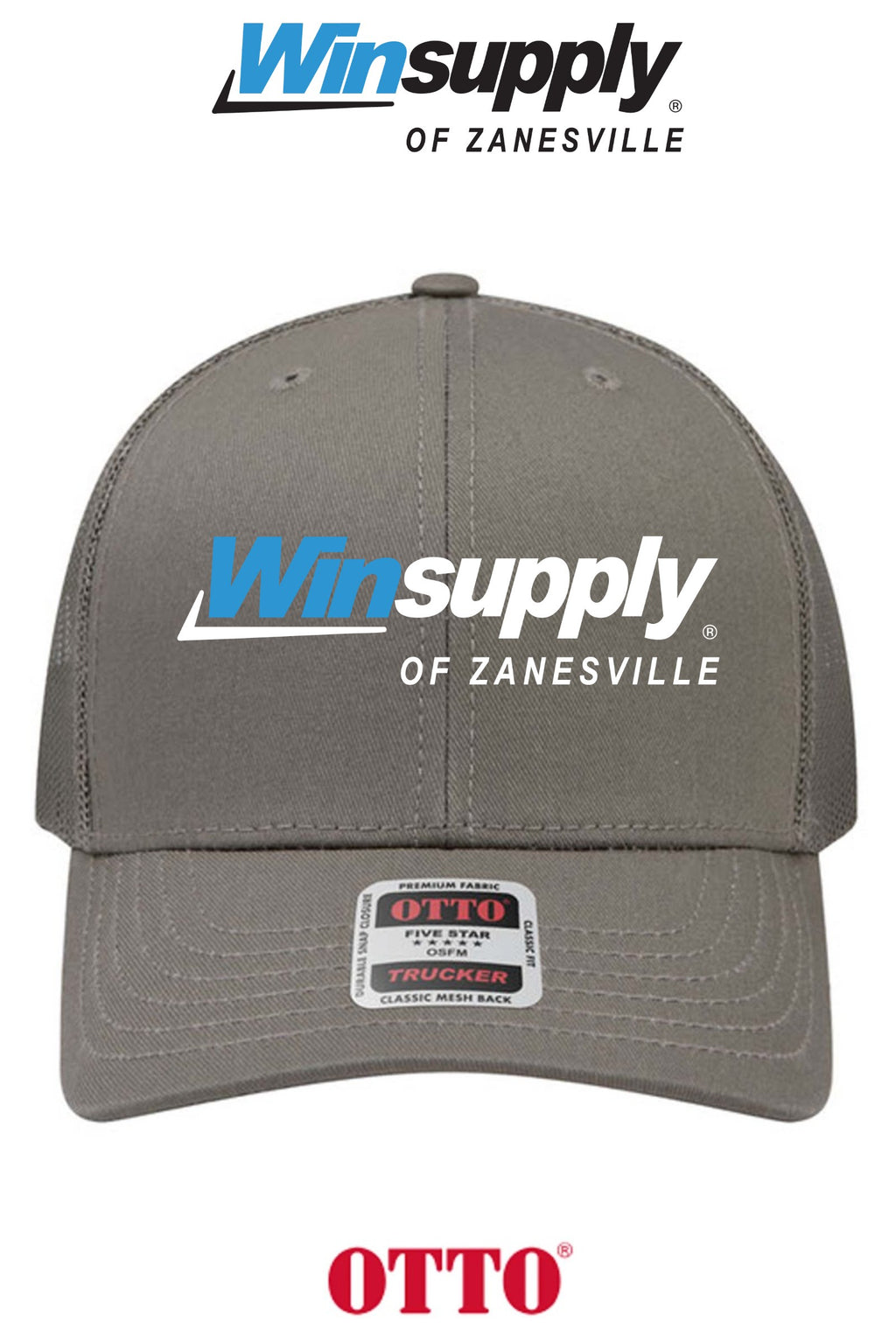 **BULK BUY SPECIAL** OTTO CAP® 6 Panel Mid Profile Mesh Back Trucker Hat - Winsupply of Zanesville