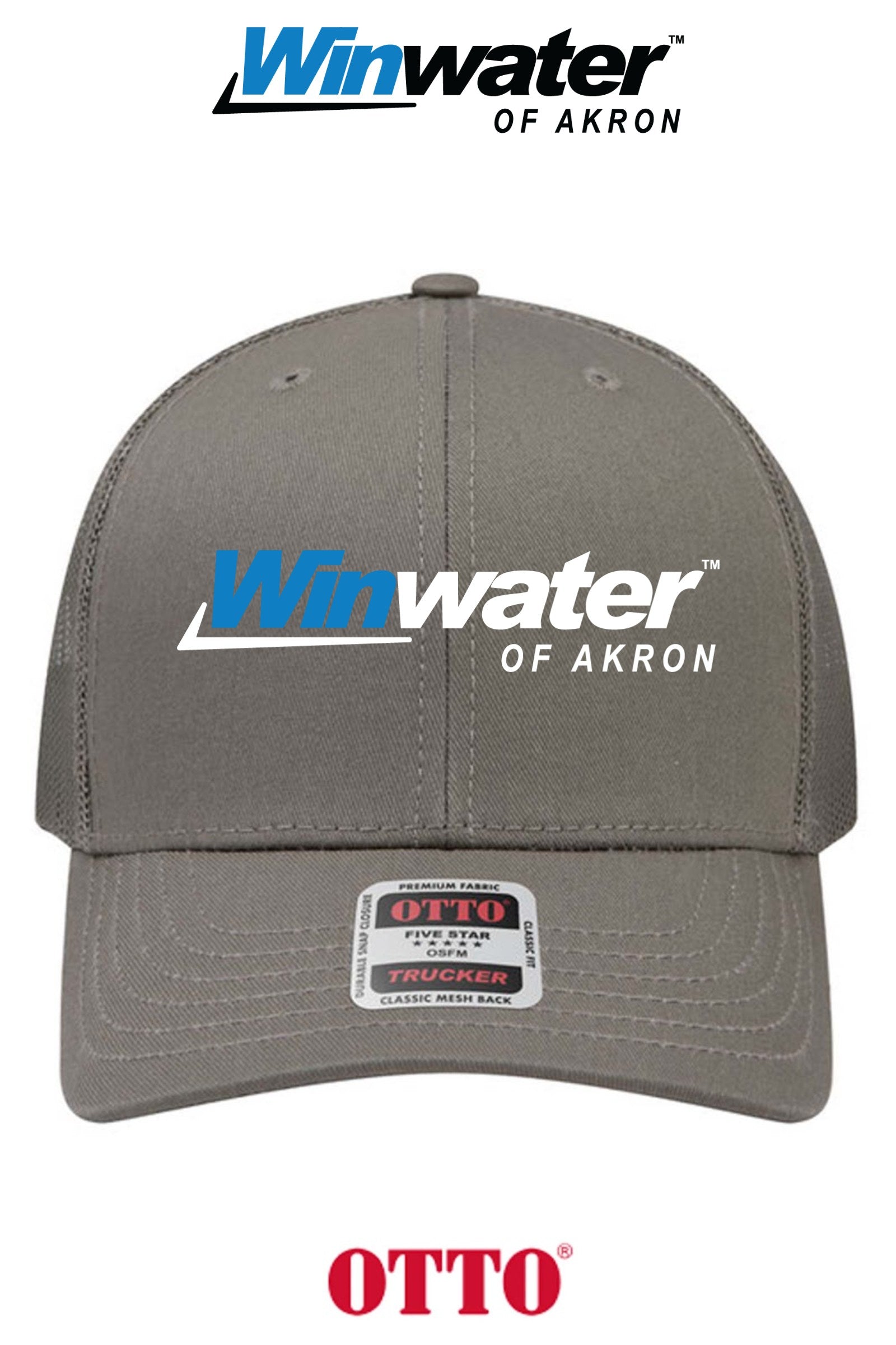 **BULK BUY SPECIAL** OTTO CAP® 6 Panel Mid Profile Mesh Back Trucker Hat - Winwater of Akron