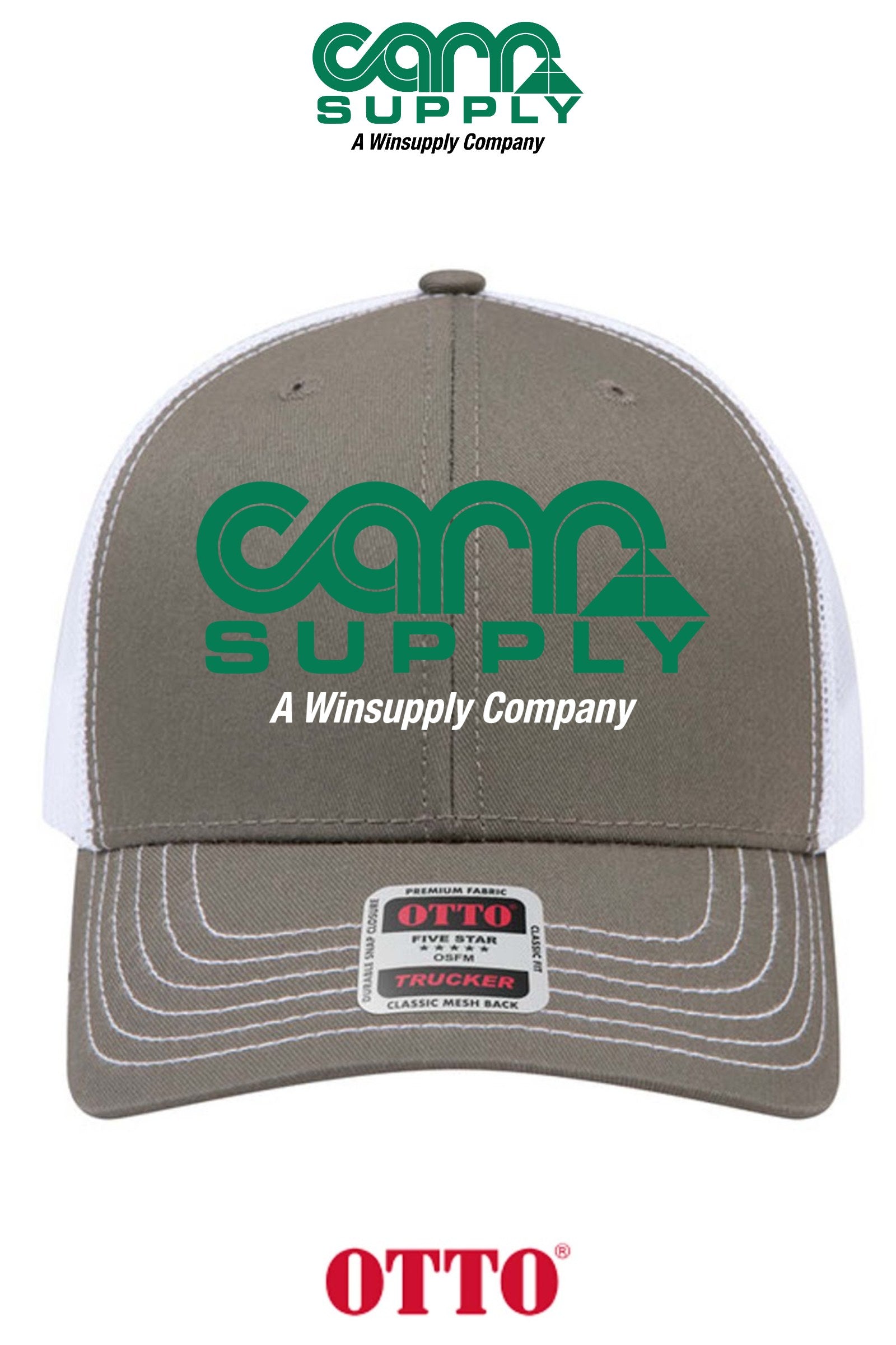 **BULK BUY SPECIAL** OTTO CAP® 6 Panel Mid Profile Mesh Back Trucker Hat - Carr Supply - Xenia