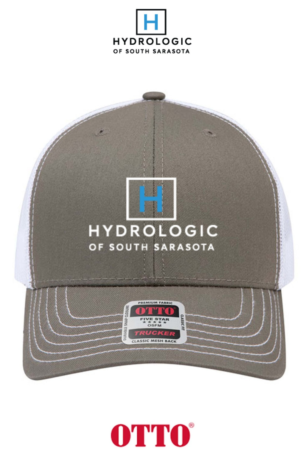 **BULK BUY SPECIAL** OTTO CAP® 6 Panel Mid Profile Mesh Back Trucker Hat - Winsupply Sarasota FL Co.