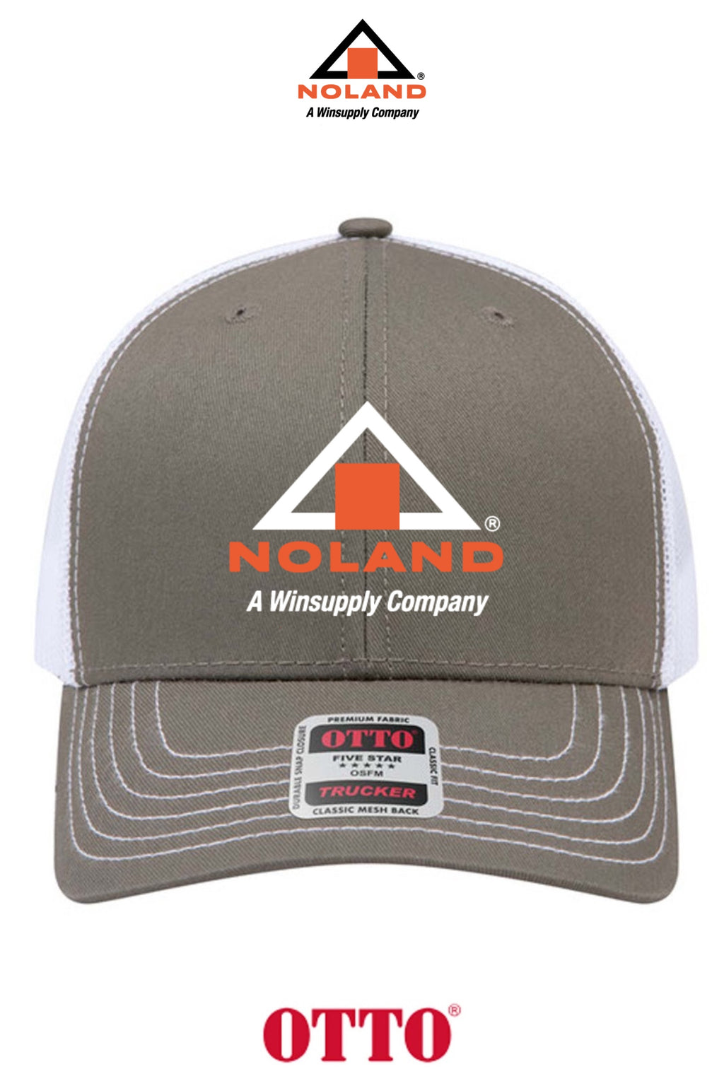 **BULK BUY SPECIAL** OTTO CAP® 6 Panel Mid Profile Mesh Back Trucker Hat - Noland of Augusta GA
