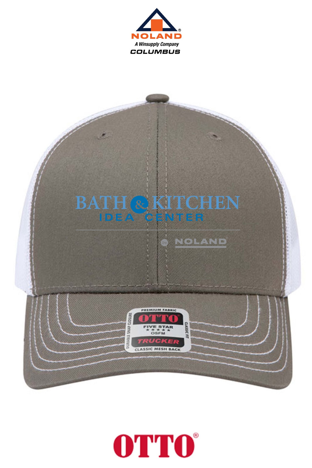 **BULK BUY SPECIAL** OTTO CAP® 6 Panel Mid Profile Mesh Back Trucker Hat - Columbus Noland