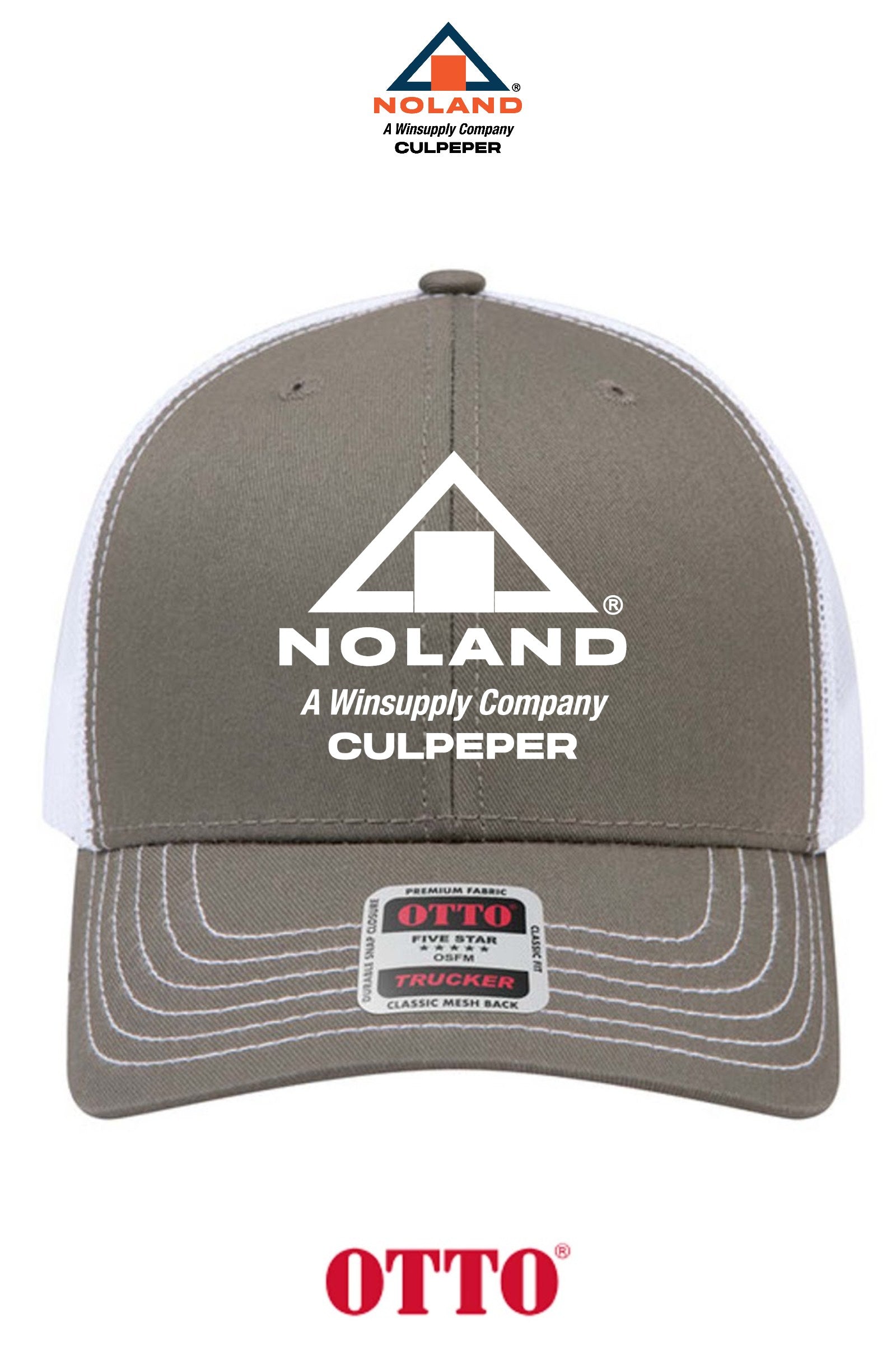 **BULK BUY SPECIAL** OTTO CAP® 6 Panel Mid Profile Mesh Back Trucker Hat - Culpeper Noland
