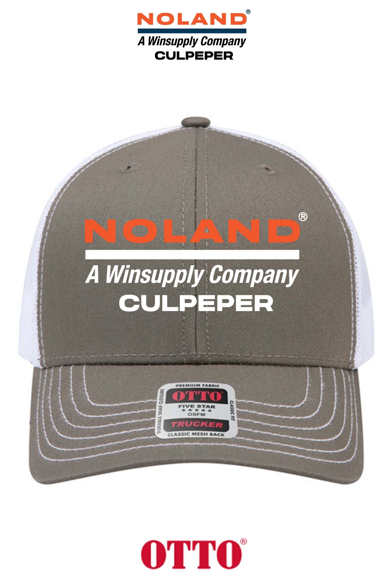 **BULK BUY SPECIAL** OTTO CAP® 6 Panel Mid Profile Mesh Back Trucker Hat - Culpeper Noland