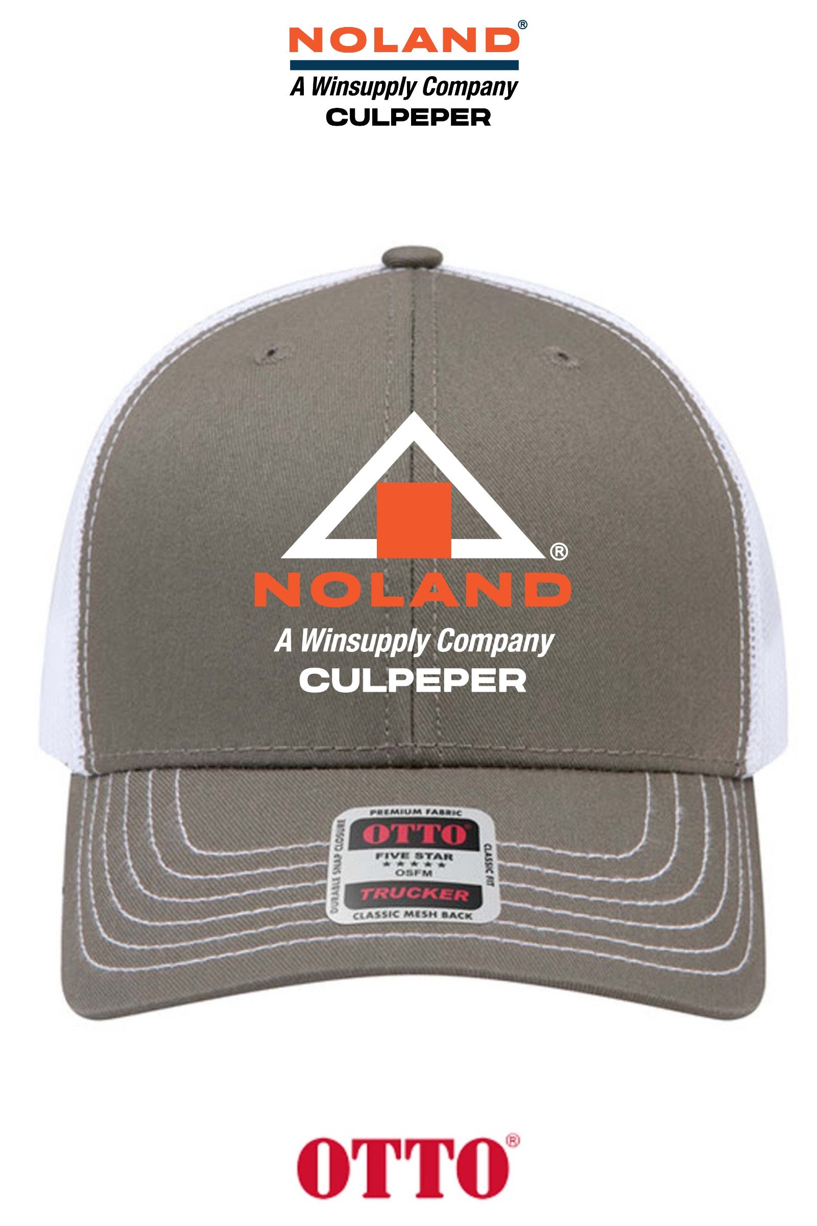 **BULK BUY SPECIAL** OTTO CAP® 6 Panel Mid Profile Mesh Back Trucker Hat - Culpeper Noland