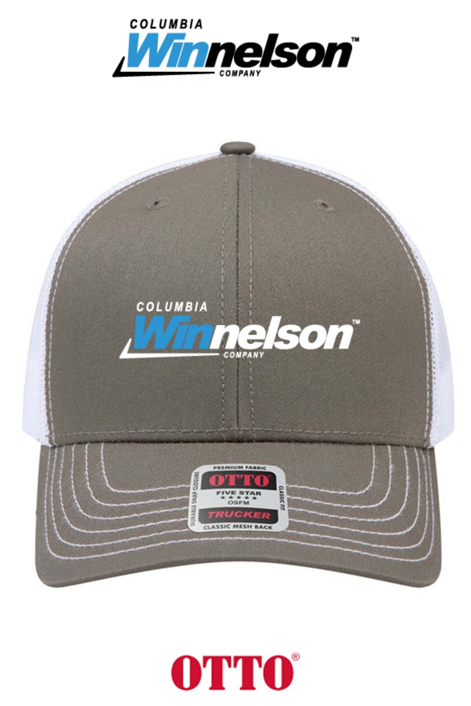 **BULK BUY SPECIAL** OTTO CAP® 6 Panel Mid Profile Mesh Back Trucker Hat - Columbia MO Winnelson