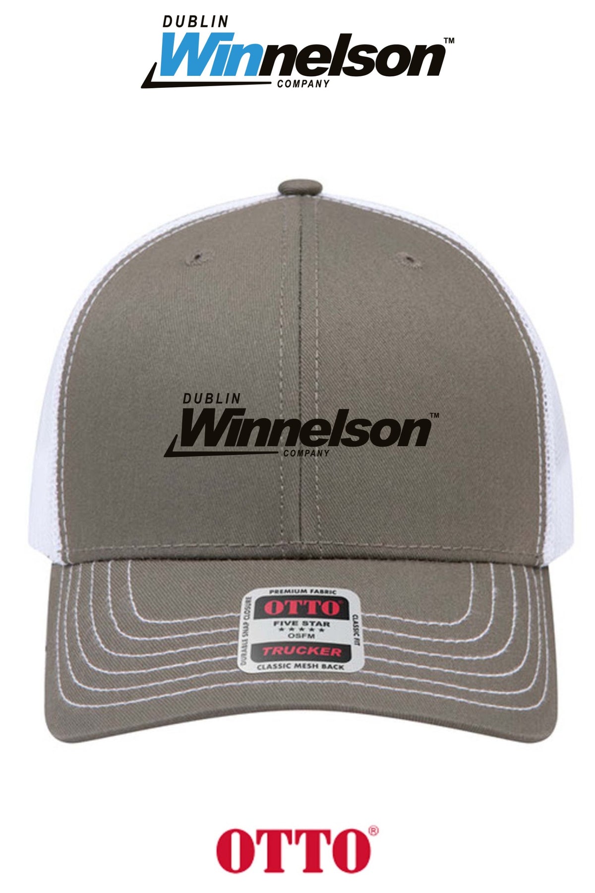 **BULK BUY SPECIAL** OTTO CAP® 6 Panel Mid Profile Mesh Back Trucker Hat - Dublin Winnelson